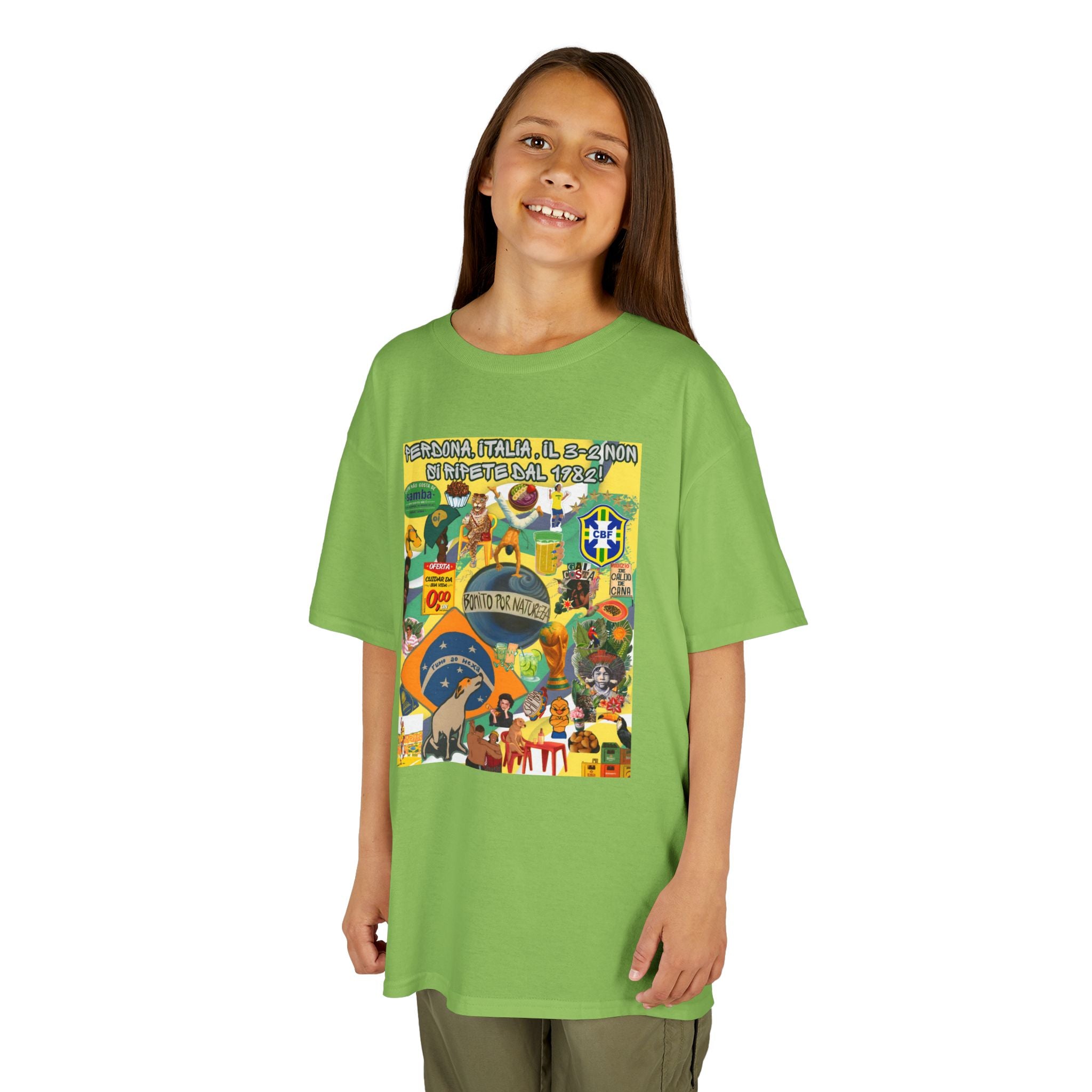 Unisex Kids 100% Algodão | Brasil x Itália