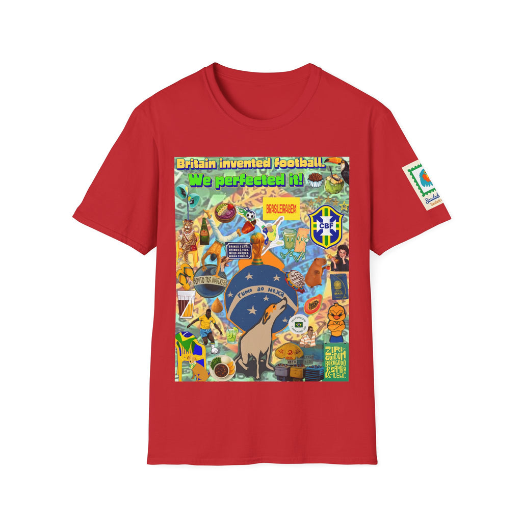 Unisex Graphic T-Shirt | Brasil x Britain - O jogo nasceu lá, mas o Brasil o elevou a outro patamar!