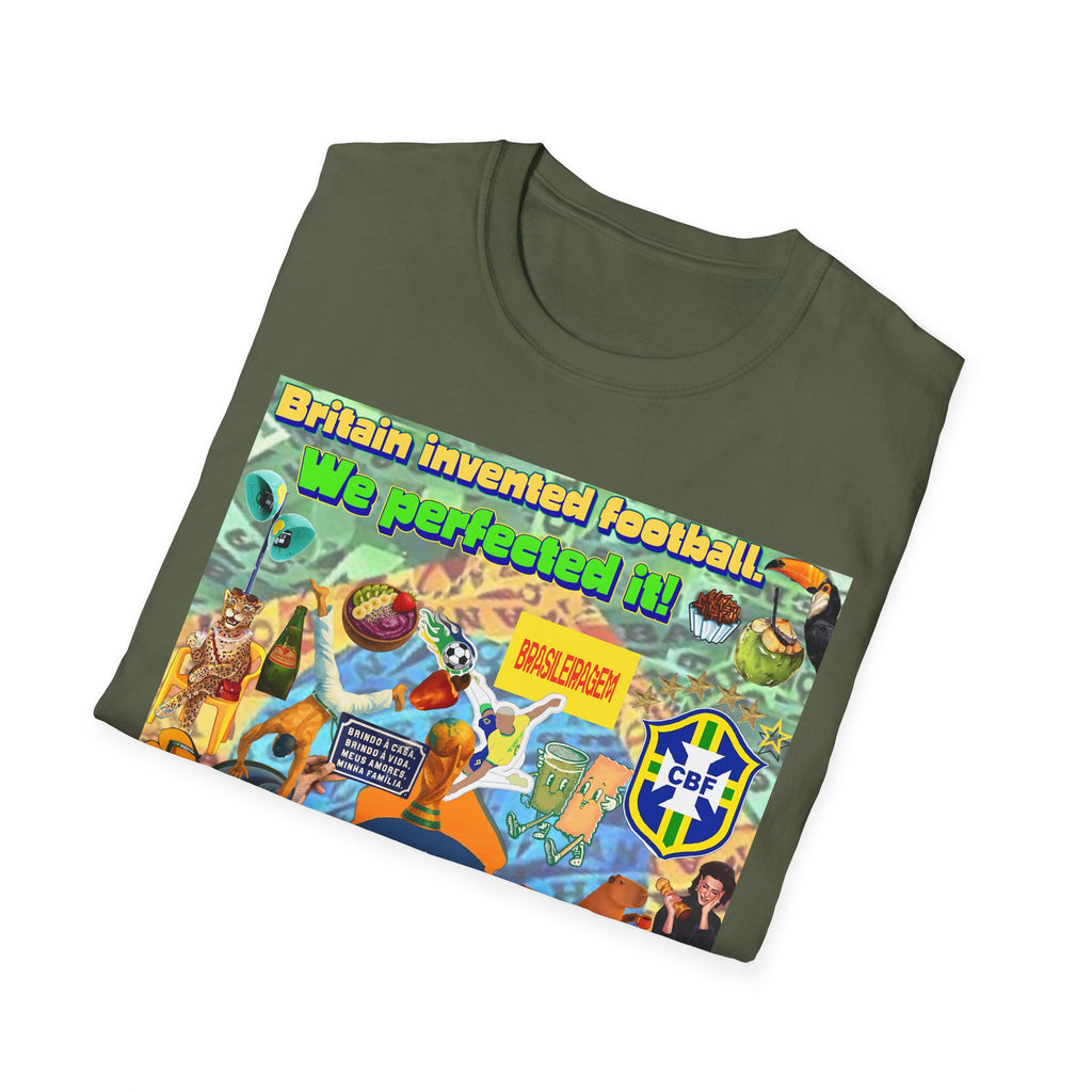 Unisex Graphic T-Shirt | Brasil x Britain - O jogo nasceu lá, mas o Brasil o elevou a outro patamar!