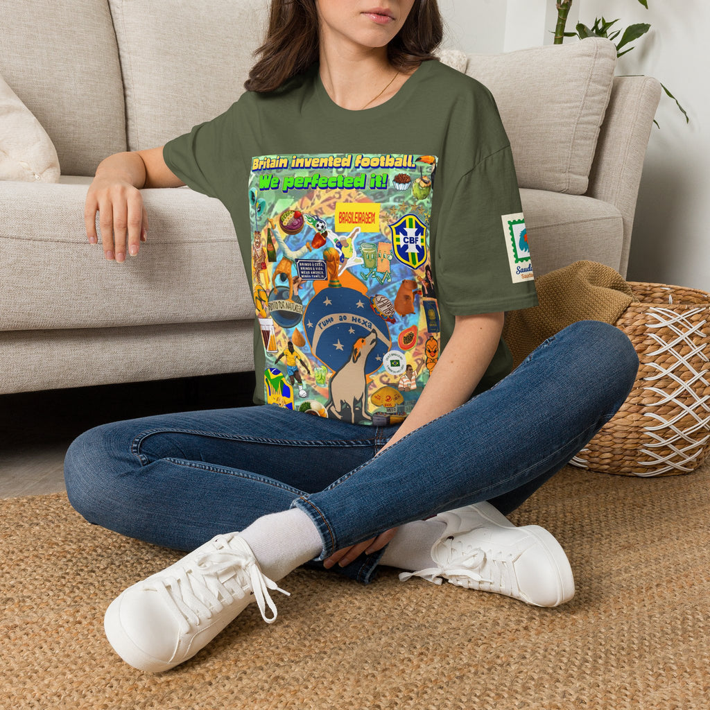 Unisex Graphic T-Shirt | Brasil x Britain - O jogo nasceu lá, mas o Brasil o elevou a outro patamar!