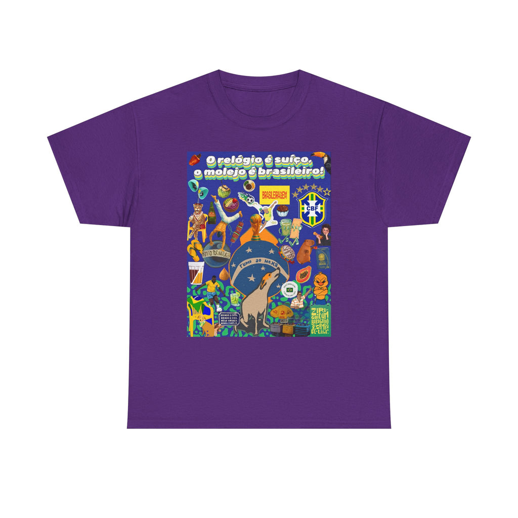 Unisex 100% Algodão OEKO-TEX®  | Brasil x Suíça - O relógio é suíço, mas o molejo é nosso!