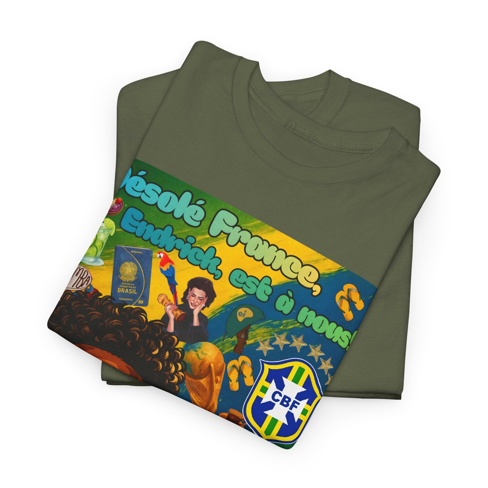 Unisex 100% Algodão OEKO-TEX®  | Brasil x França