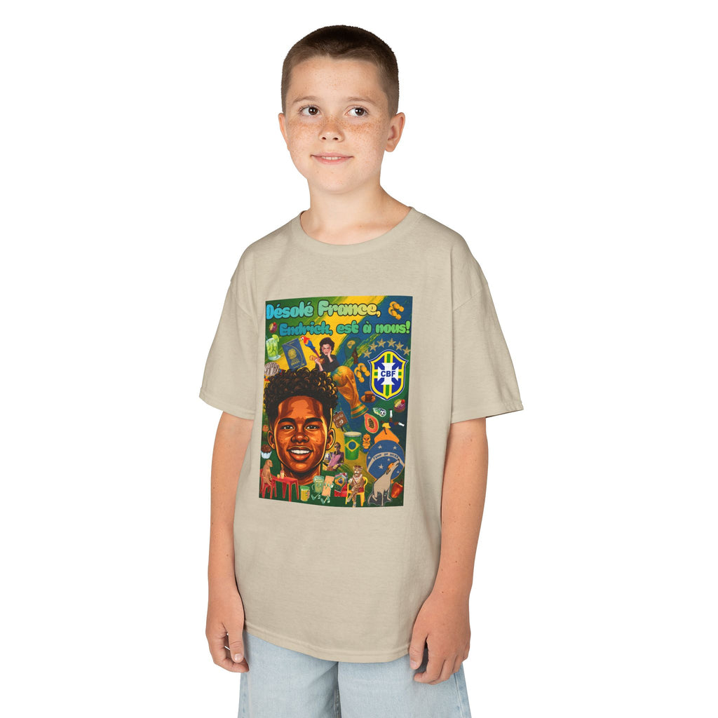 Unisex Kids 100% Algodão | Brasil x França