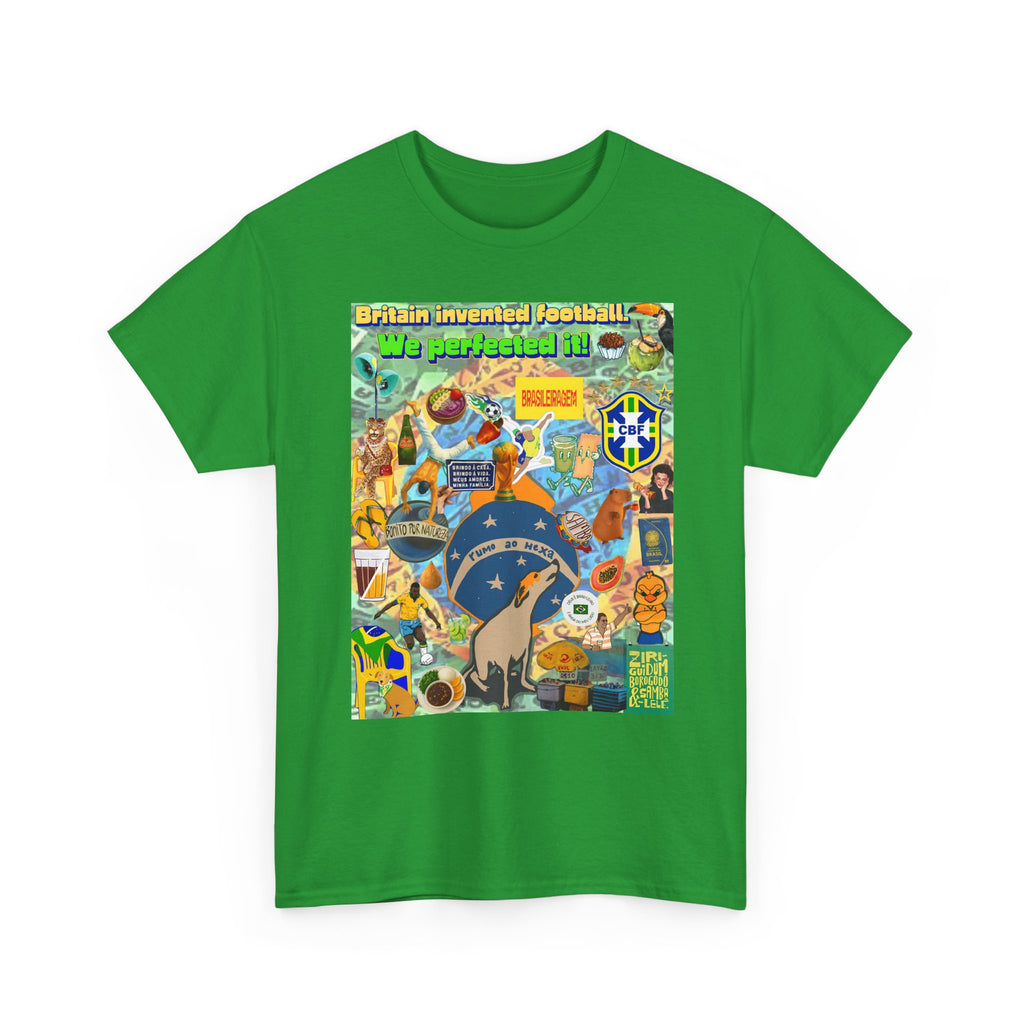 Unisex 100% Algodão OEKO-TEX®  | Brasil x Britain - O jogo nasceu lá, mas o Brasil o elevou a outro patamar!