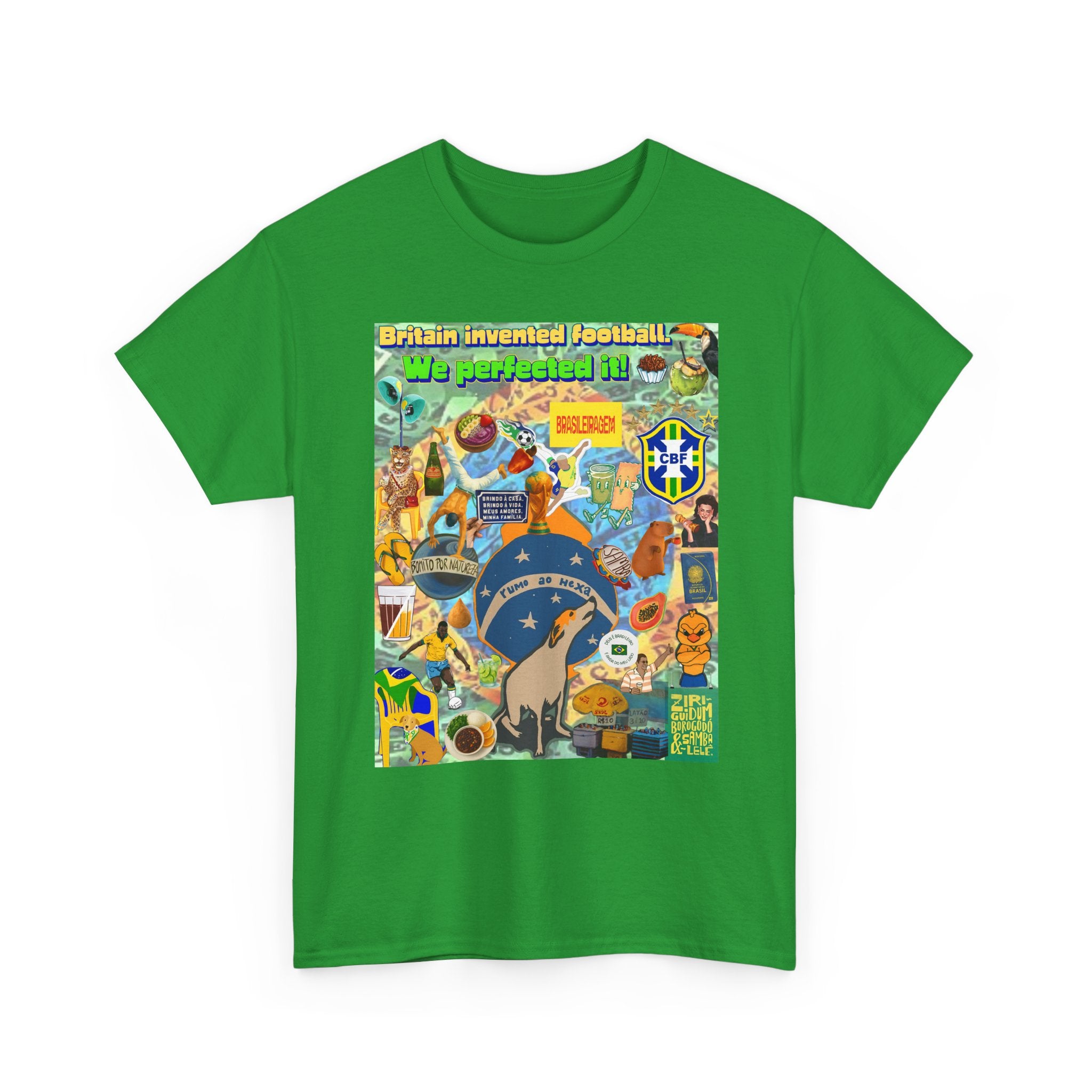 Unisex 100% Algodão OEKO-TEX®  | Brasil x Britain - O jogo nasceu lá, mas o Brasil o elevou a outro patamar!