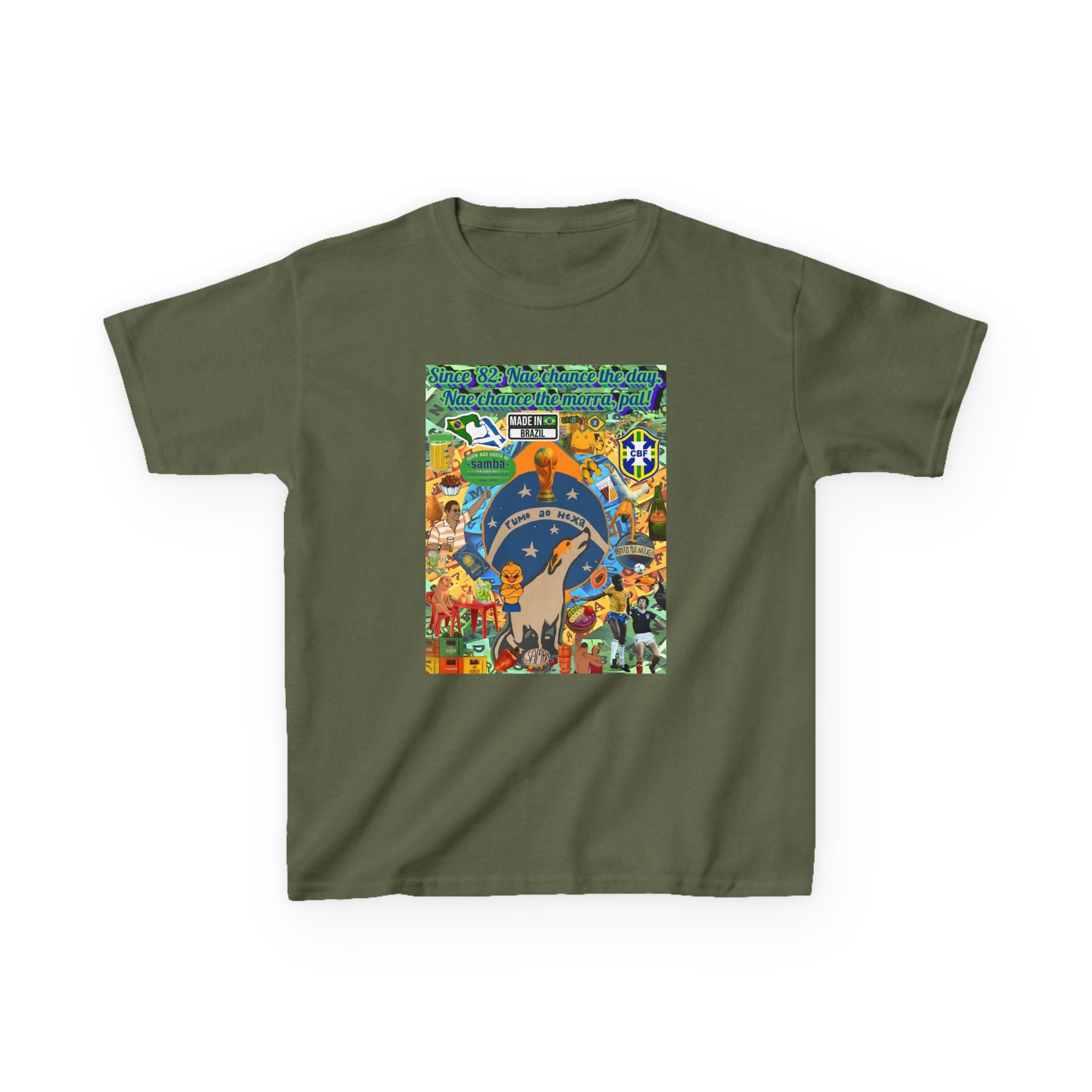 Unisex Kids 100% Algodão- Brasil x Escócia