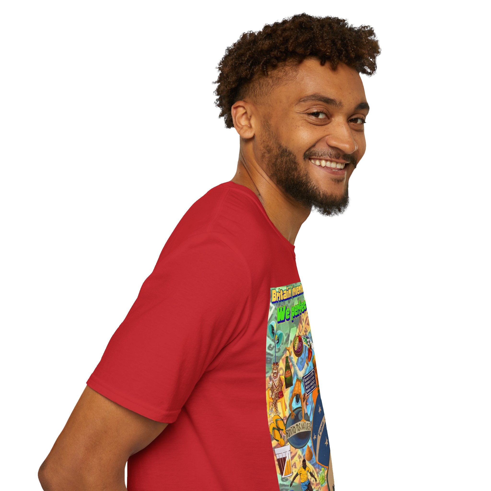 Unisex Graphic T-Shirt | Brasil x Britain - O jogo nasceu lá, mas o Brasil o elevou a outro patamar!