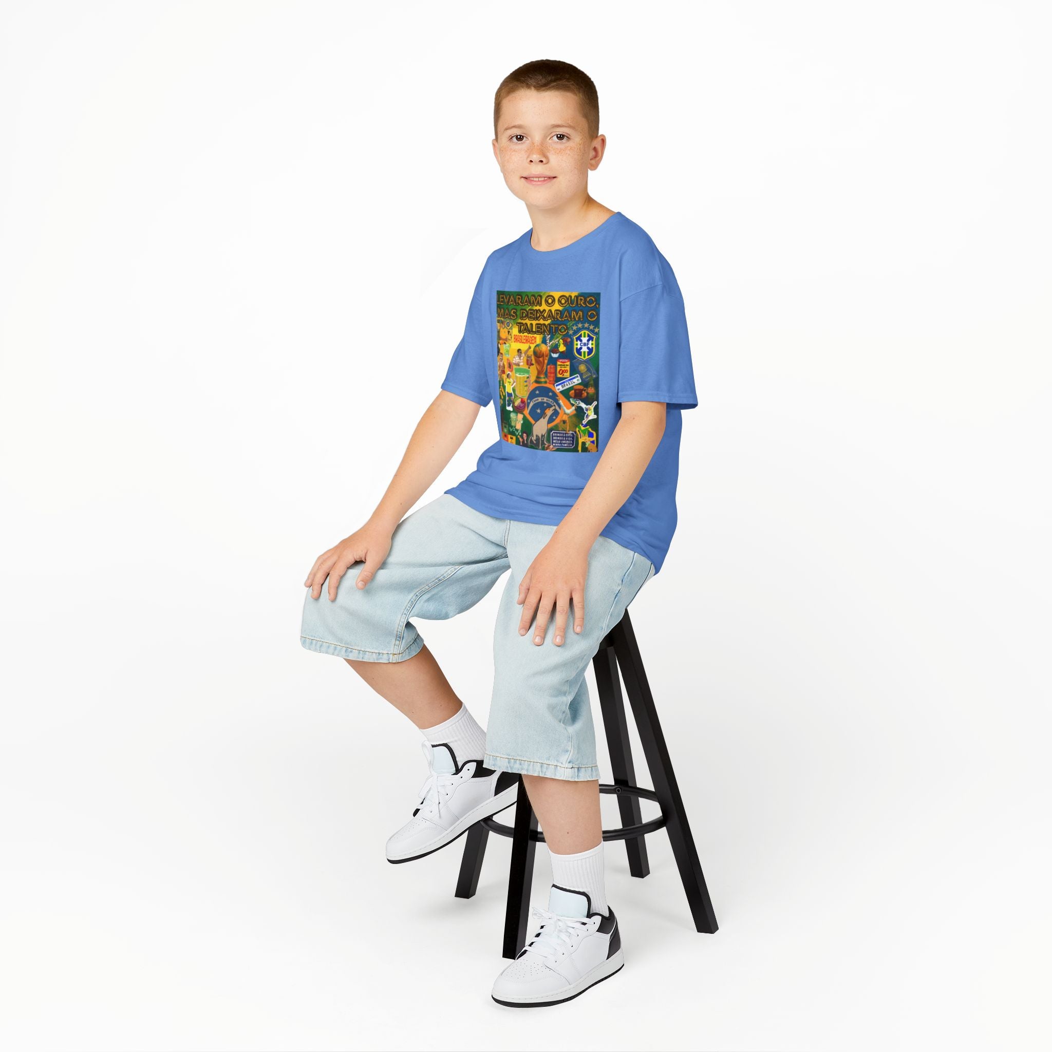 Unisex Kids 100% Algodão | Brasil x Portugal