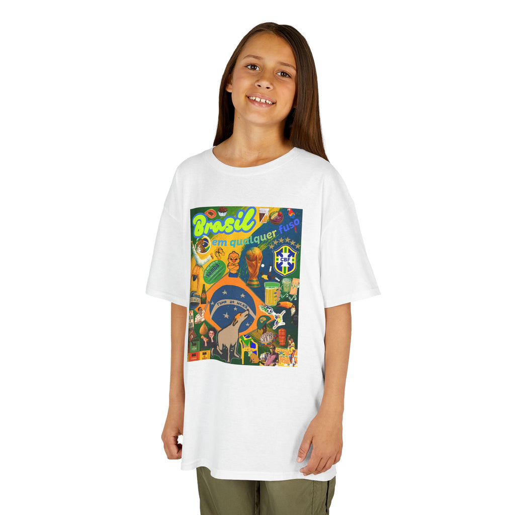 Unisex Kids 100% Algodão | Brasil em qualquer fuso!