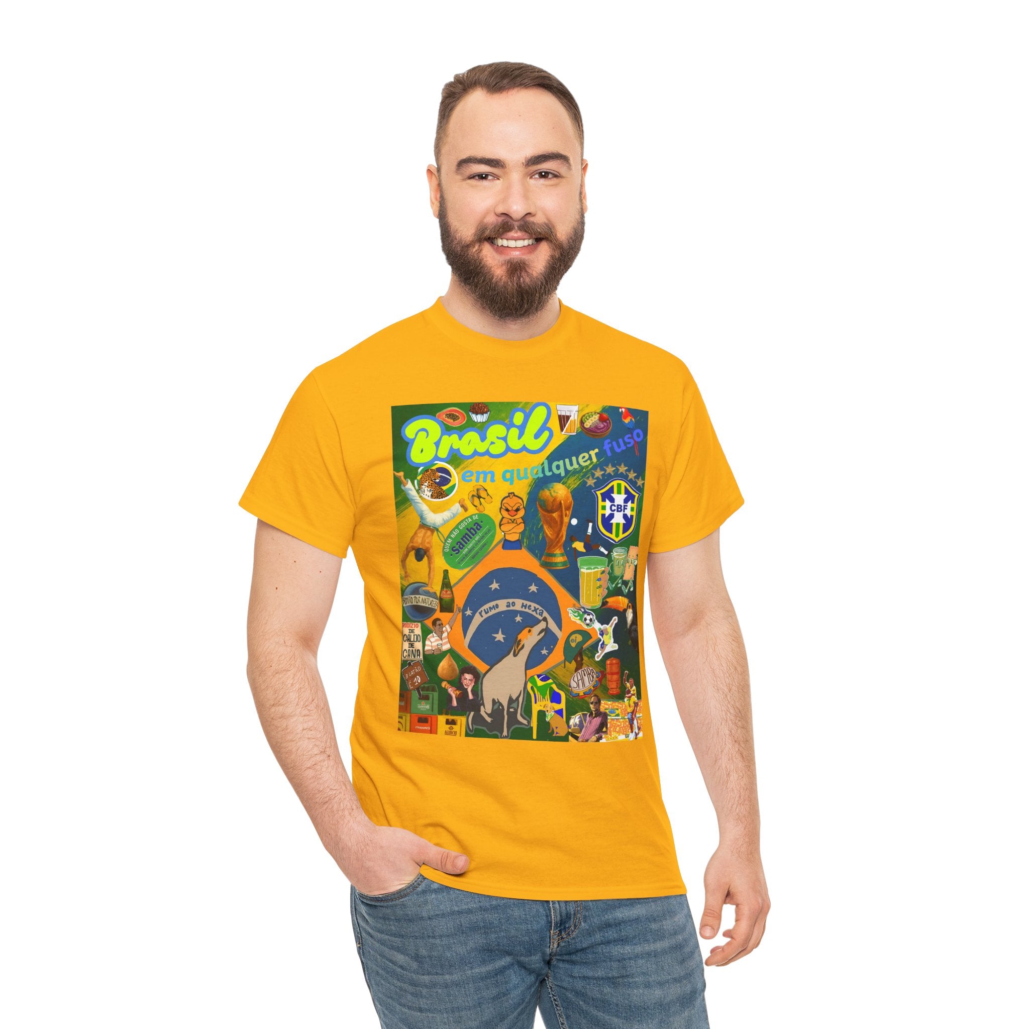 Unisex 100% Algodão OEKO-TEX®  | Brasil em qualquer fuso!