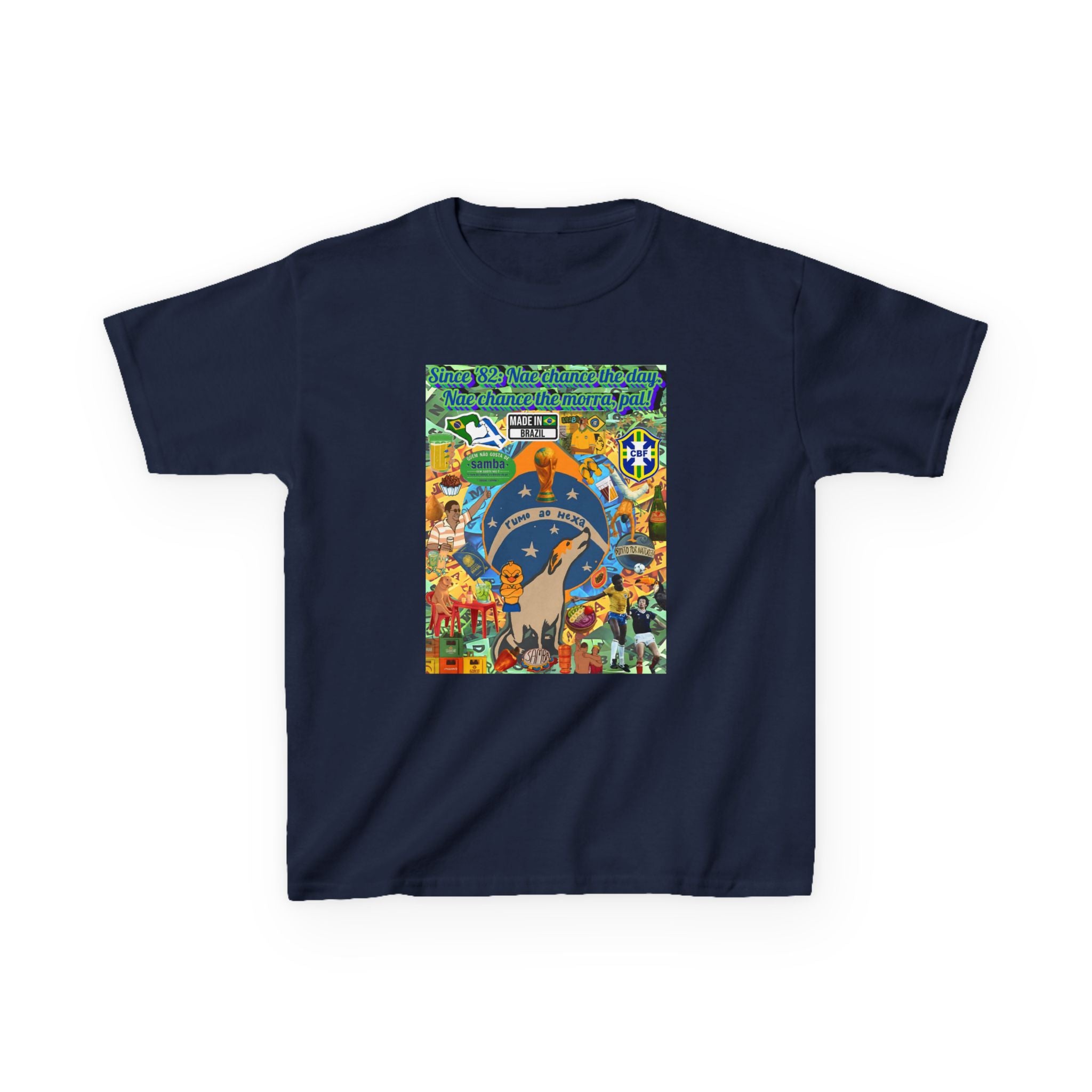 Unisex Kids 100% Algodão- Brasil x Escócia