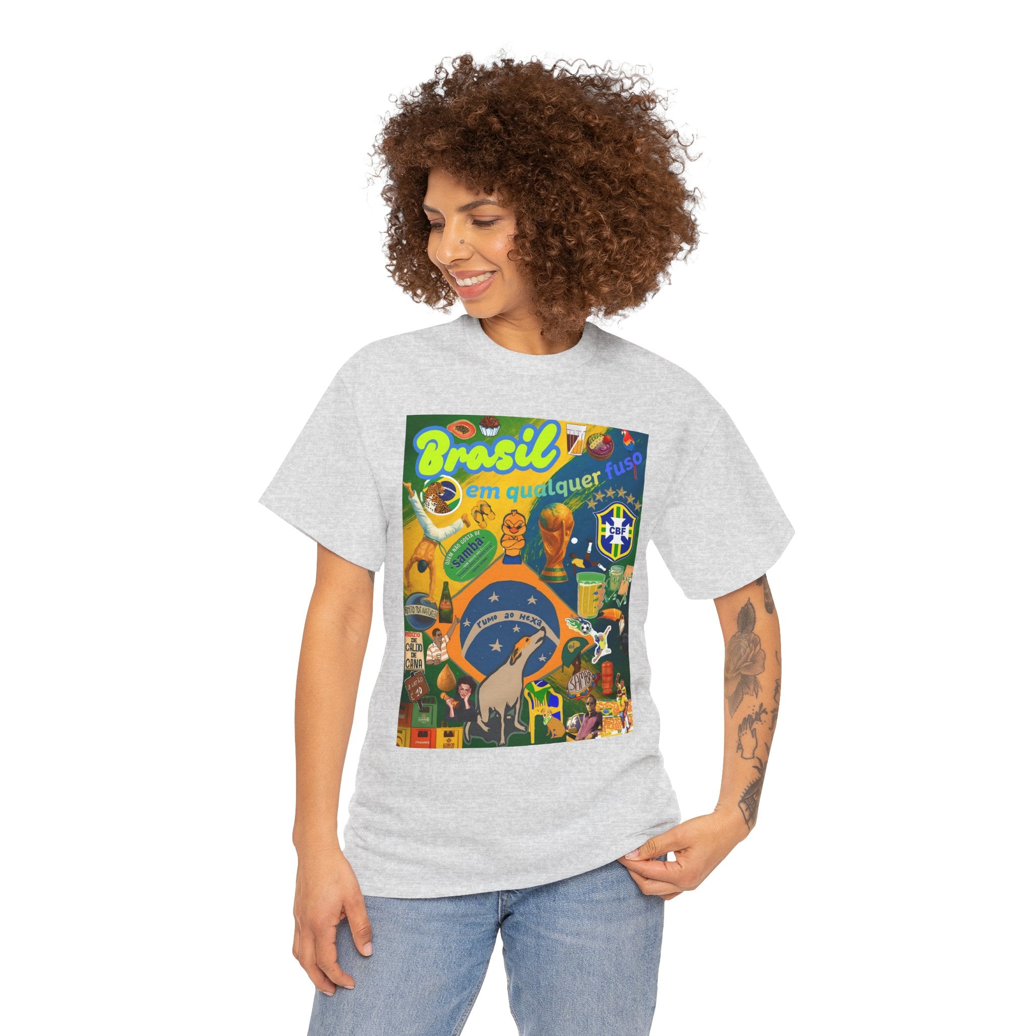 Unisex 100% Algodão OEKO-TEX®  | Brasil em qualquer fuso!