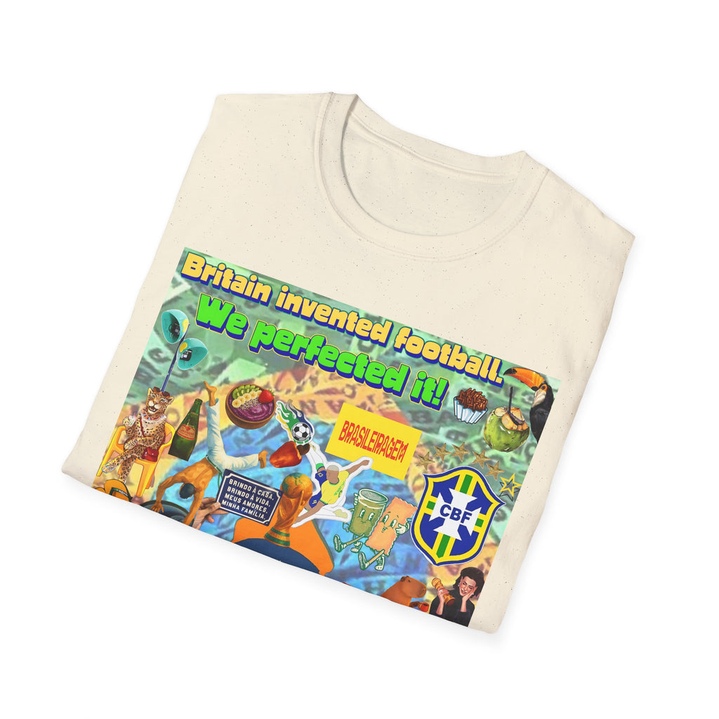 Unisex Graphic T-Shirt | Brasil x Britain - O jogo nasceu lá, mas o Brasil o elevou a outro patamar!