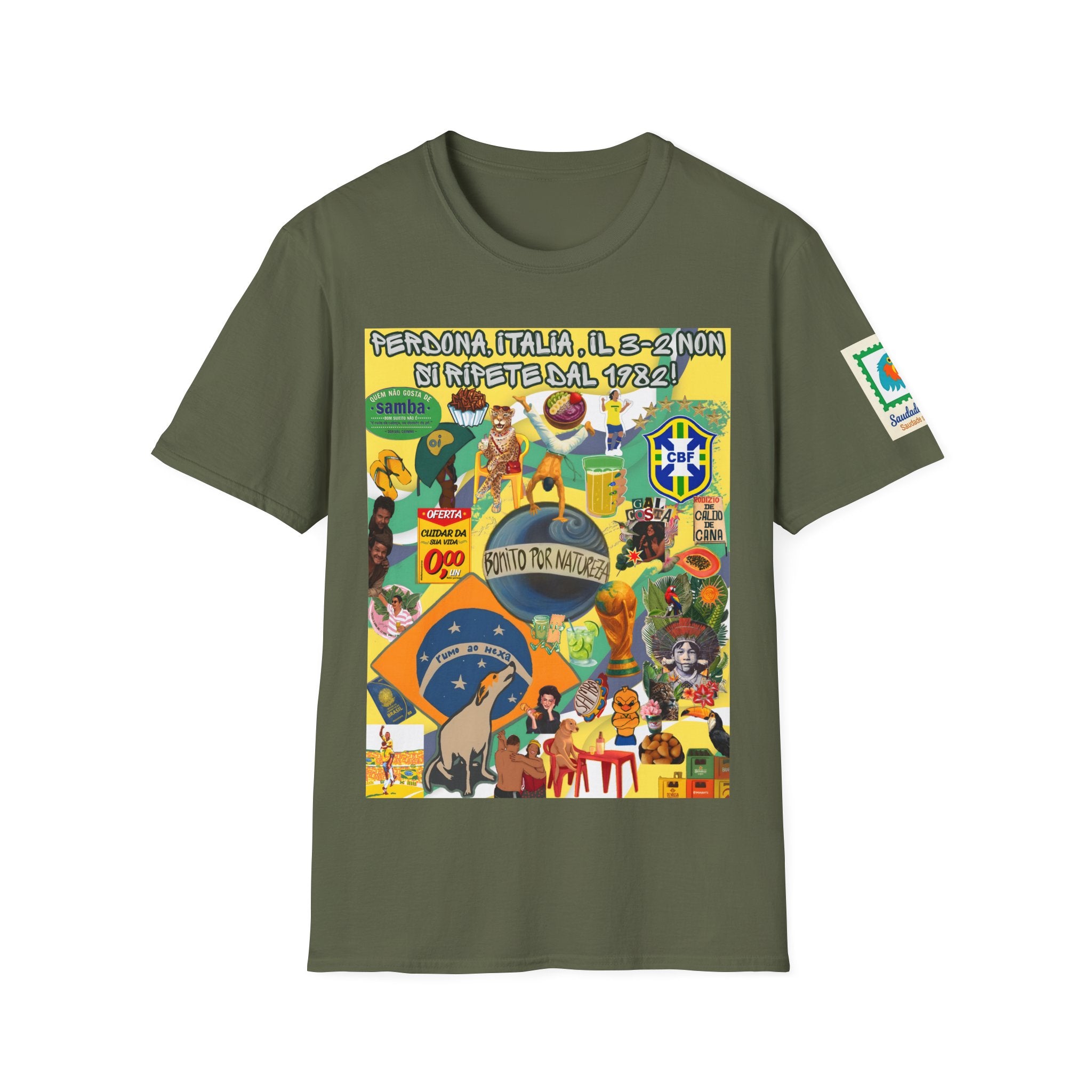 Unisex Graphic T-Shirt | Brasil x Itália