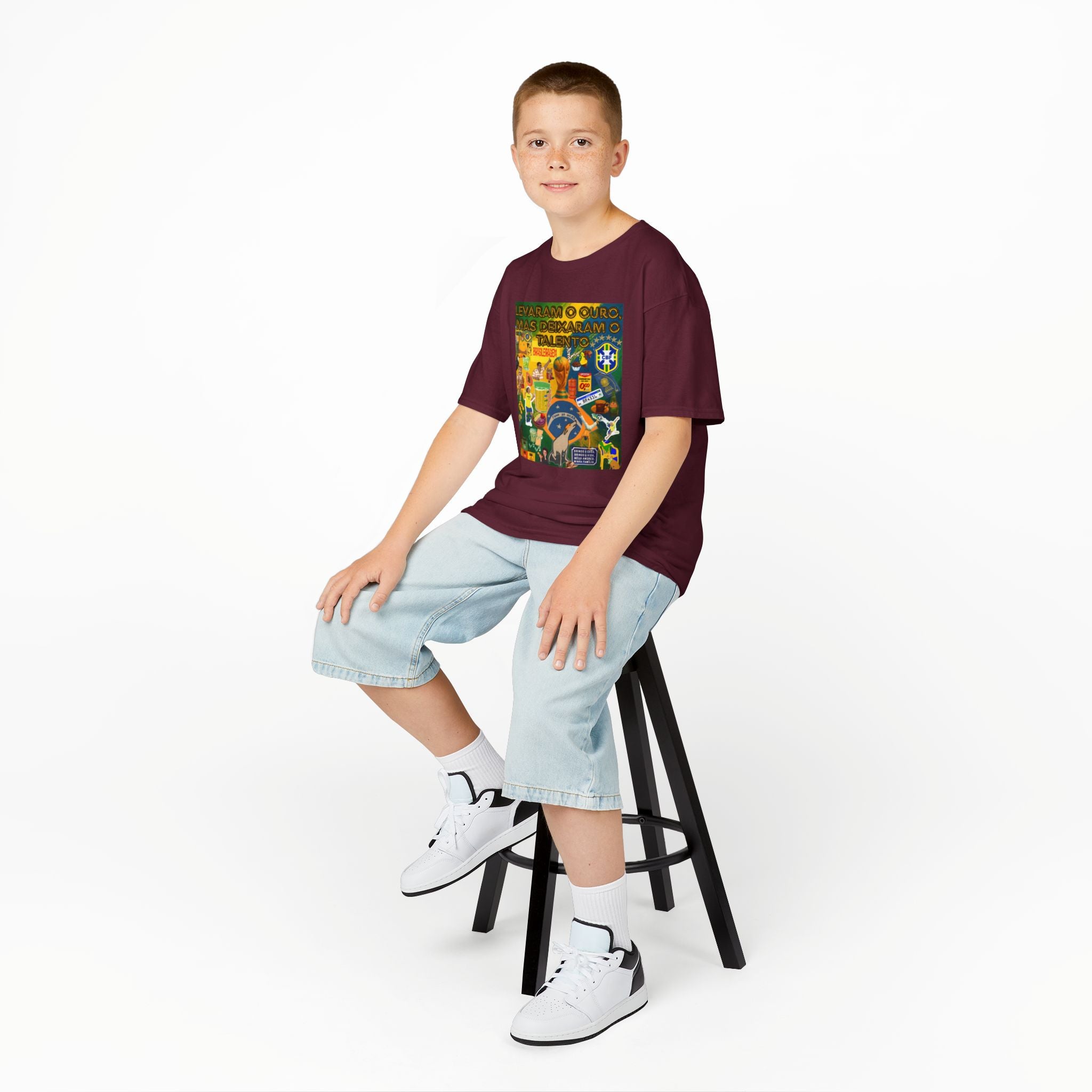 Unisex Kids 100% Algodão | Brasil x Portugal