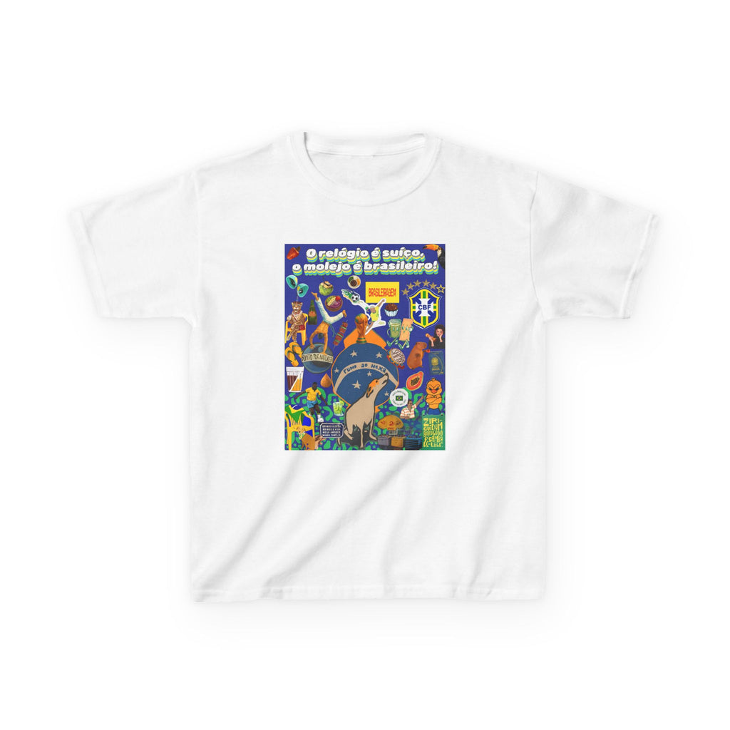 Unisex Kids 100% Algodão | Brasil x Suíça - O relógio é deles, o molejo é nosso!