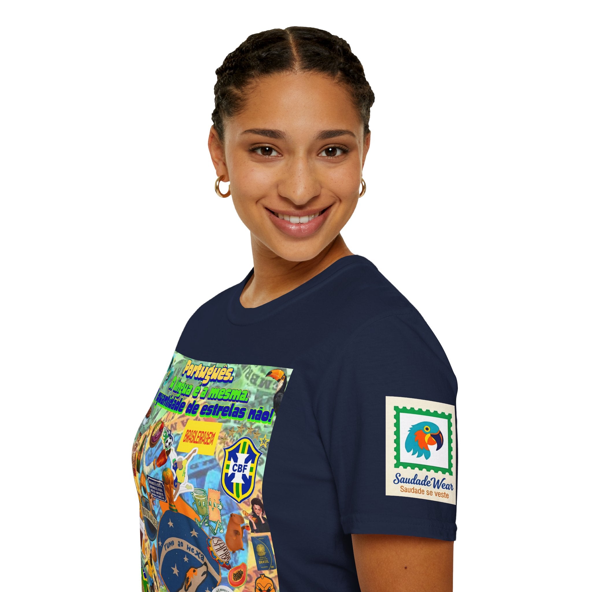 Unisex Graphic T-Shirt | Brasil x Portugal- Quantidade de estrelas!