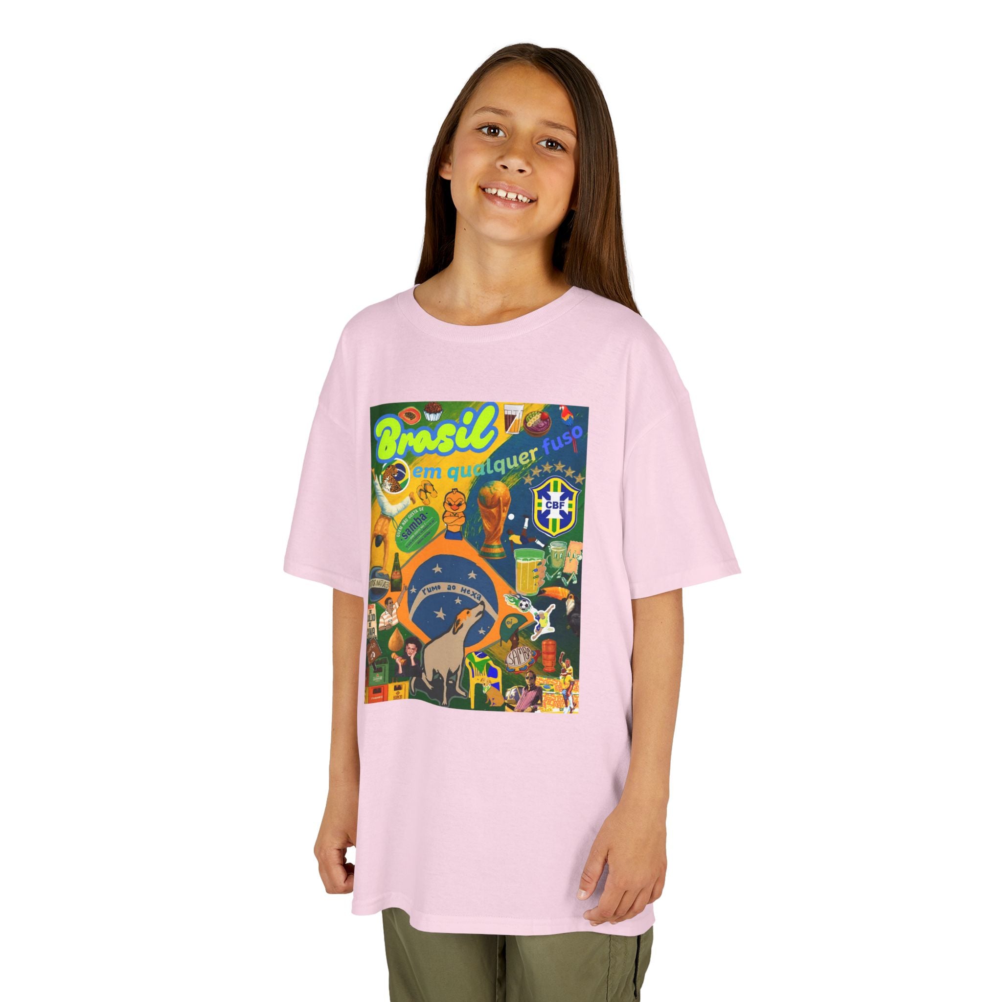 Unisex Kids 100% Algodão | Brasil em qualquer fuso!