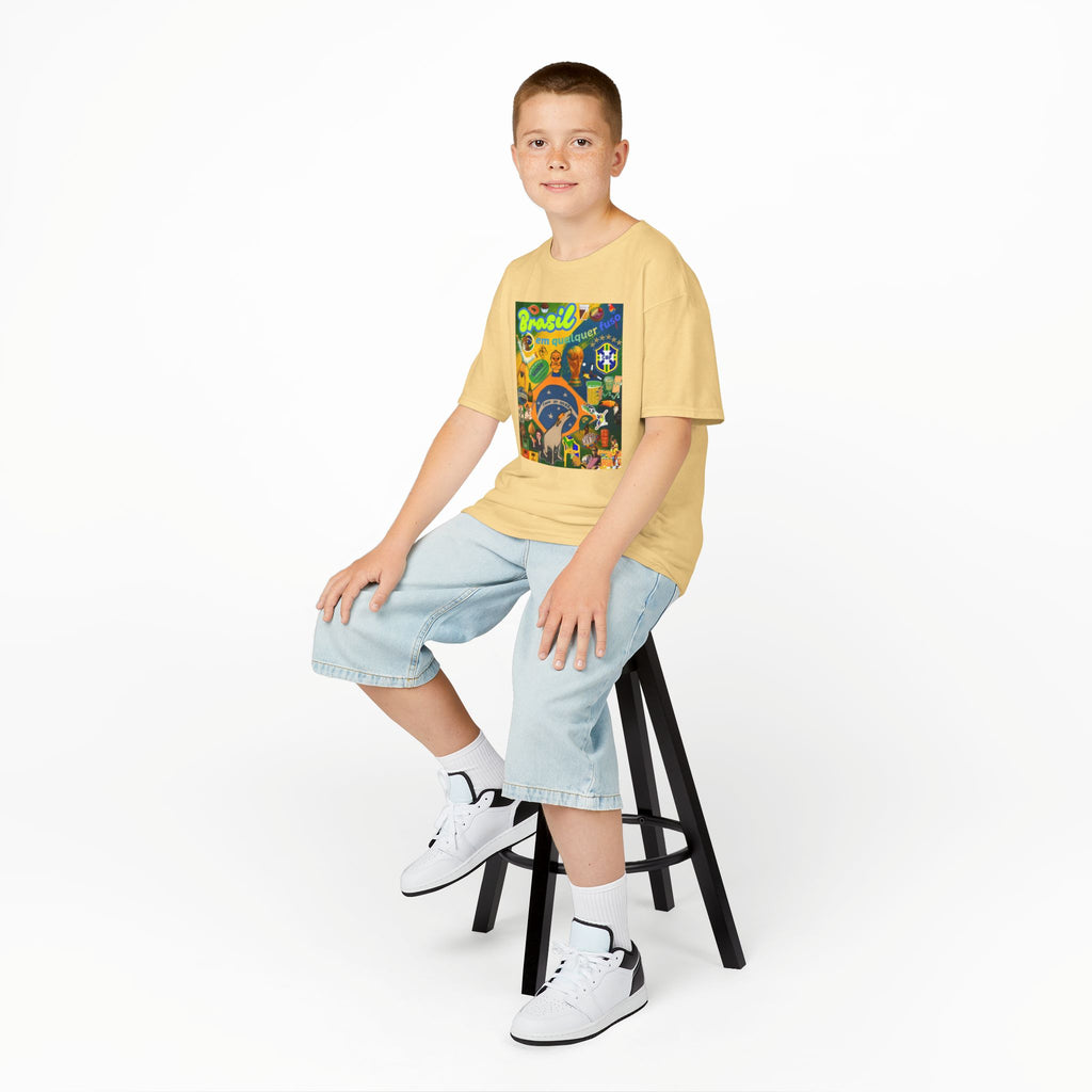 Unisex Kids 100% Algodão | Brasil em qualquer fuso!
