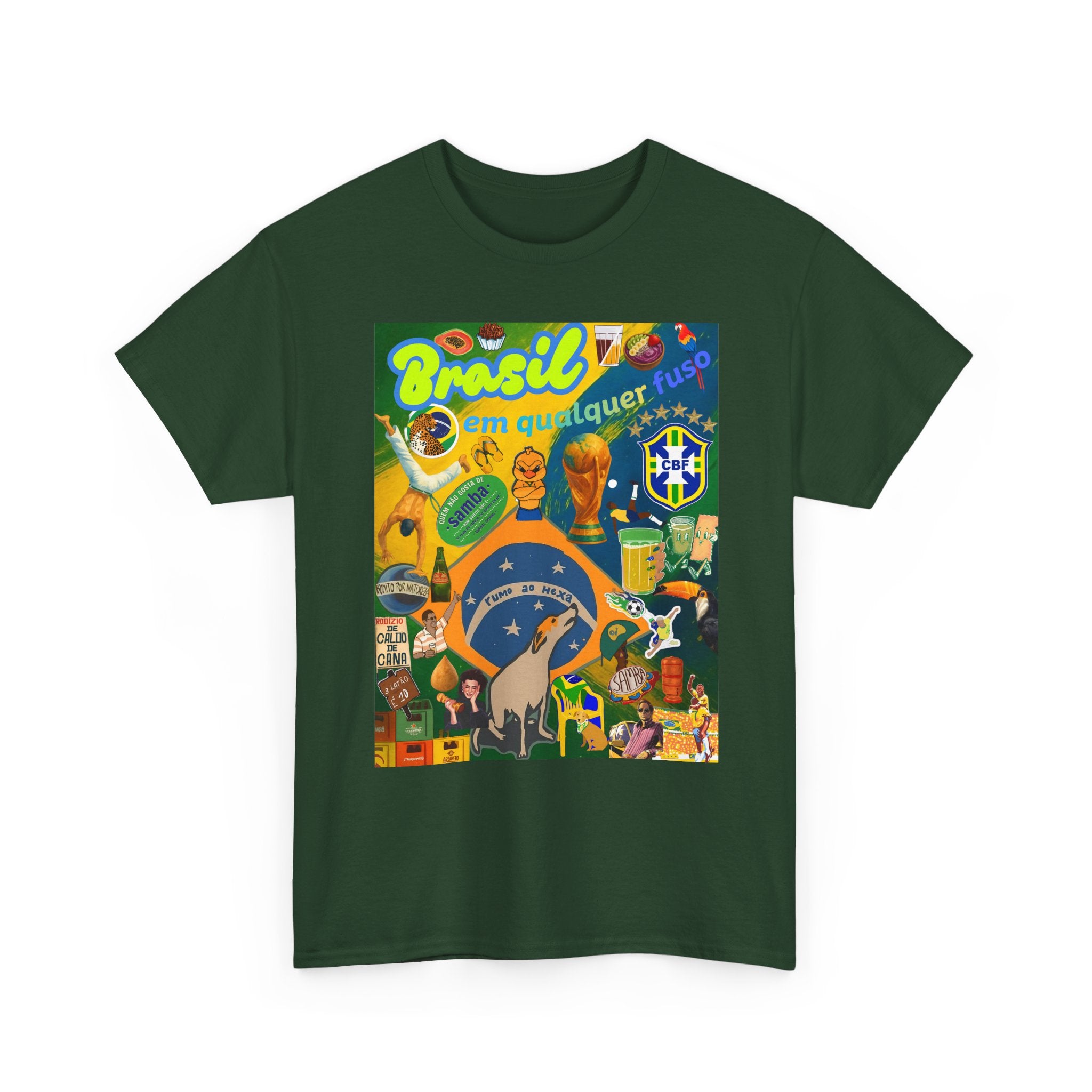 Unisex 100% Algodão OEKO-TEX®  | Brasil em qualquer fuso!