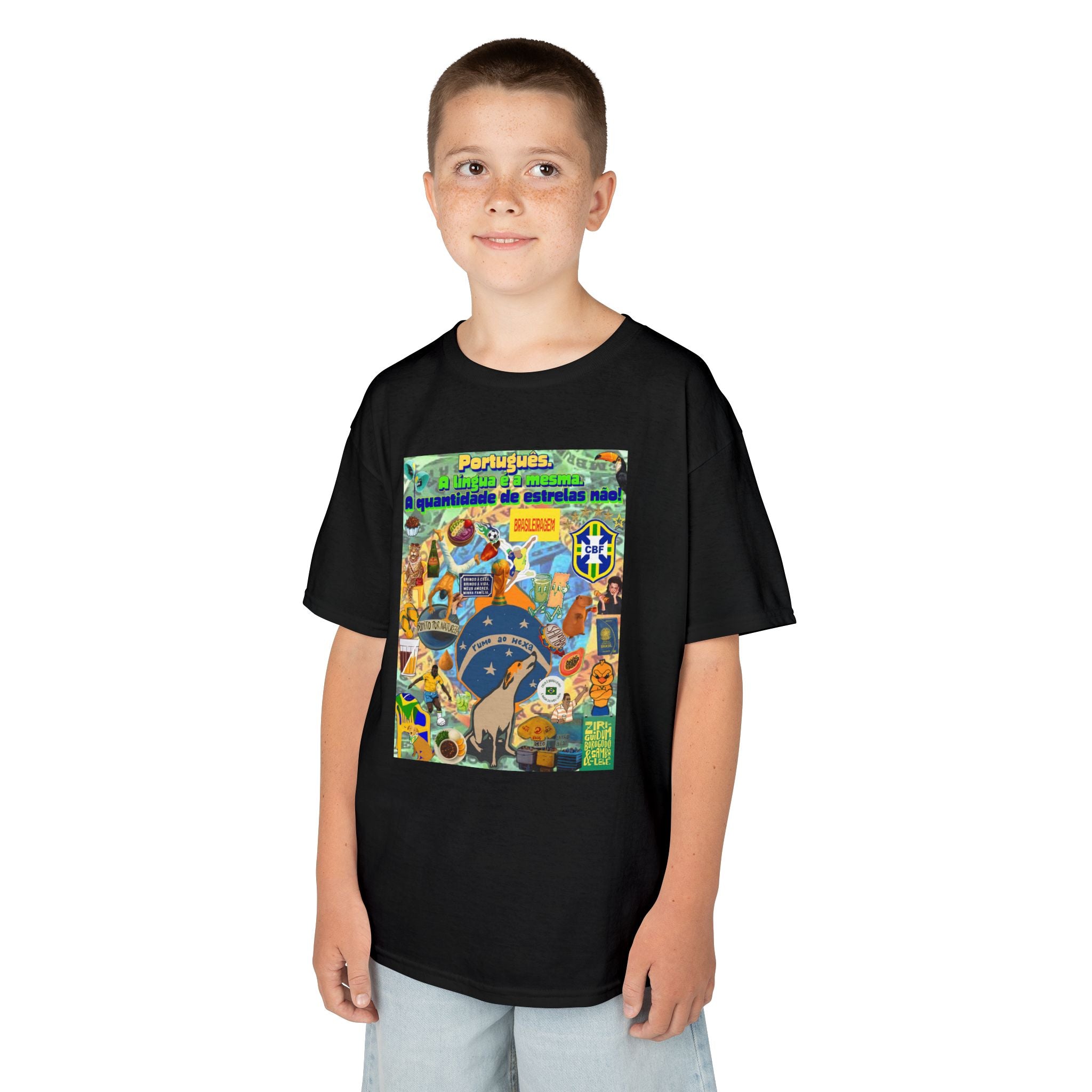 Unisex Kids 100% Algodão | Brasil x Portugal