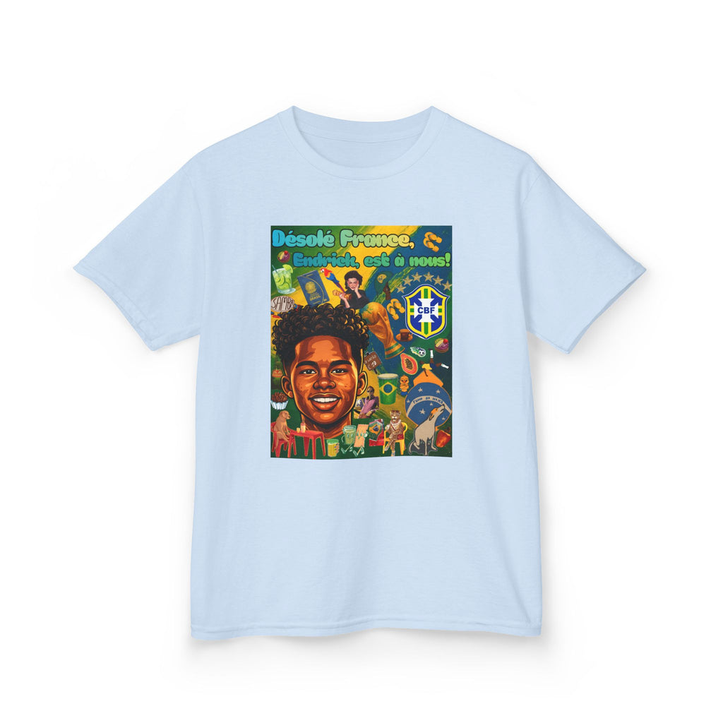 Unisex Kids 100% Algodão | Brasil x França