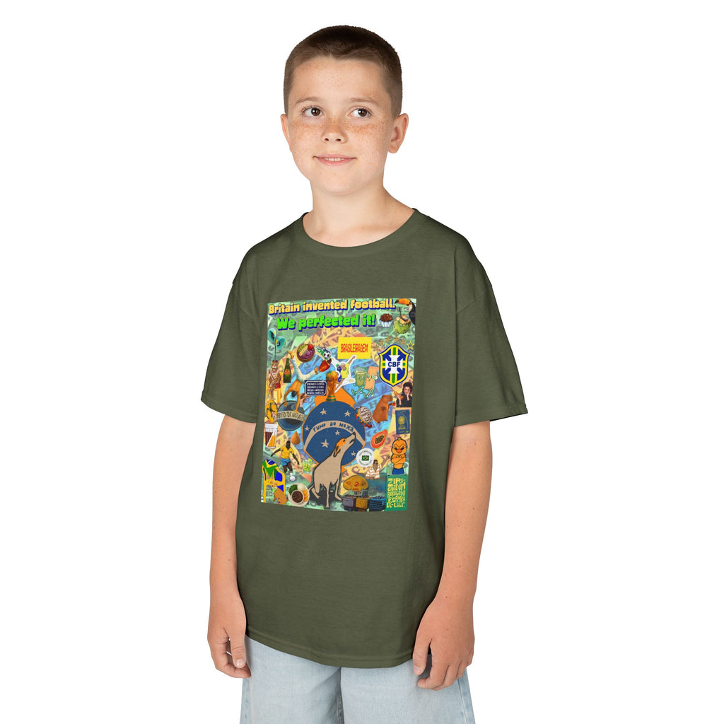 Unisex Kids 100% Algodão | Brasil x Britain - O jogo nasceu lá, mas o Brasil o elevou a outro patamar!