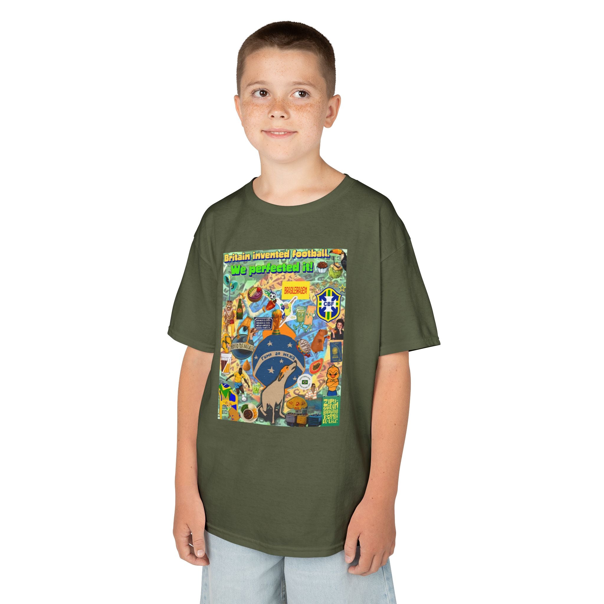 Unisex Kids 100% Algodão | Brasil x Britain - O jogo nasceu lá, mas o Brasil o elevou a outro patamar!