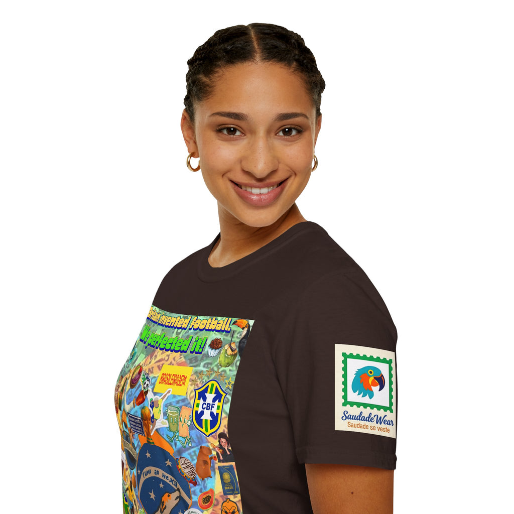 Unisex Graphic T-Shirt | Brasil x Britain - O jogo nasceu lá, mas o Brasil o elevou a outro patamar!