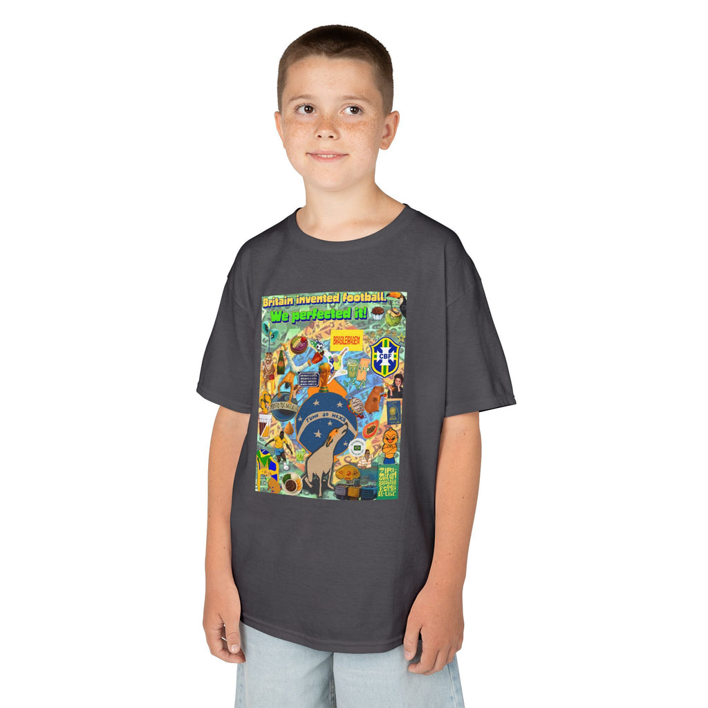 Unisex Kids 100% Algodão | Brasil x Britain - O jogo nasceu lá, mas o Brasil o elevou a outro patamar!