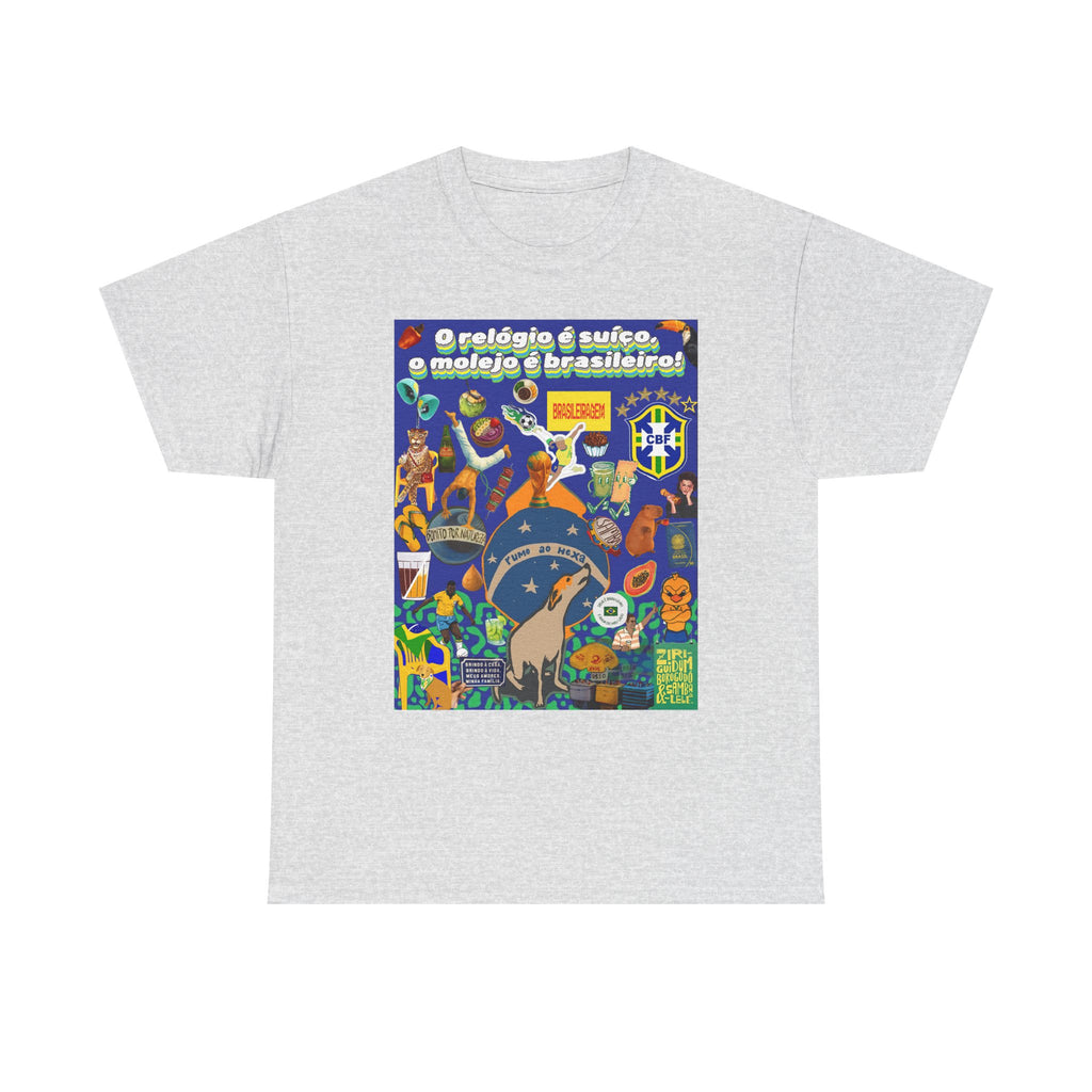 Unisex 100% Algodão OEKO-TEX®  | Brasil x Suíça - O relógio é suíço, mas o molejo é nosso!