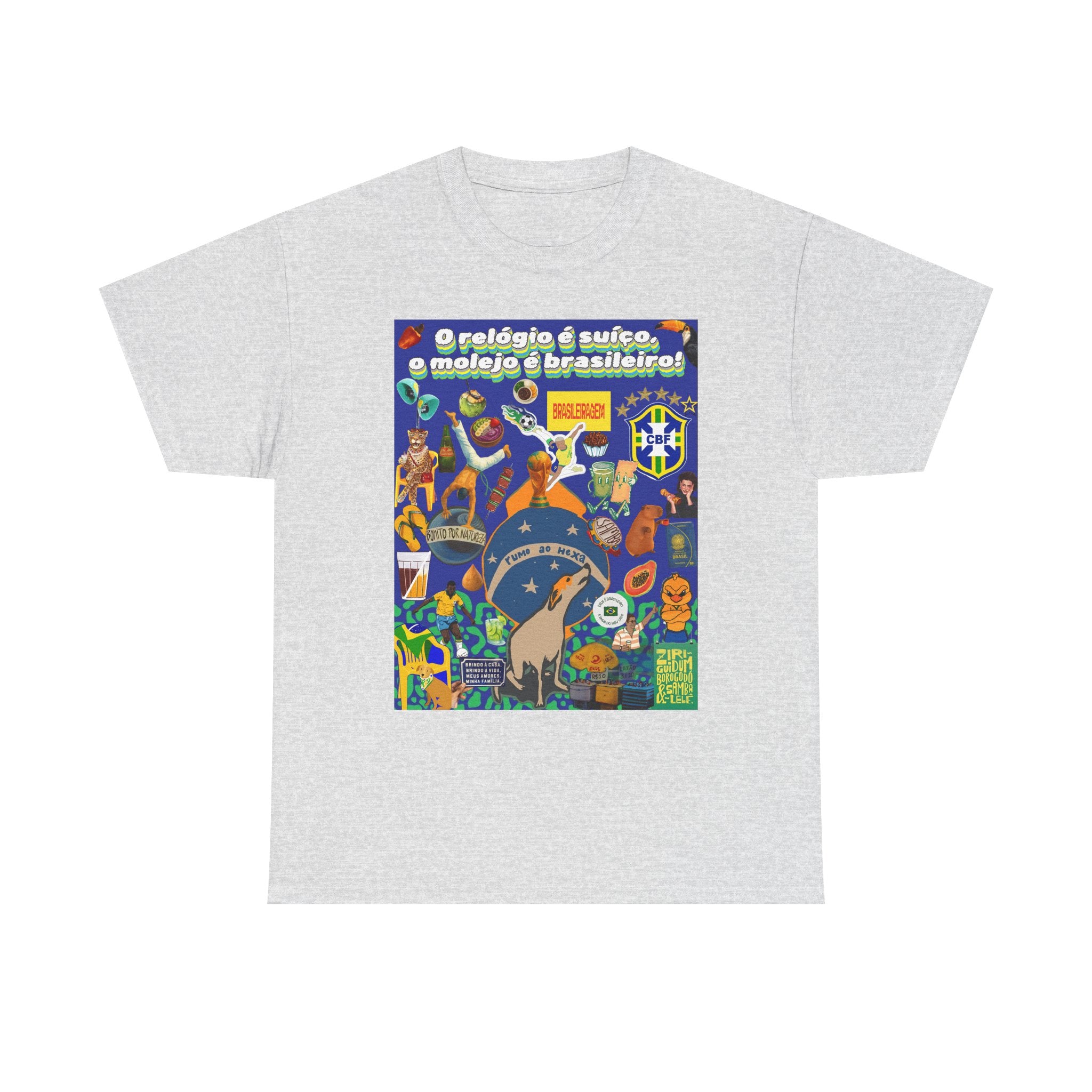 Unisex 100% Algodão OEKO-TEX®  | Brasil x Suíça - O relógio é suíço, mas o molejo é nosso!