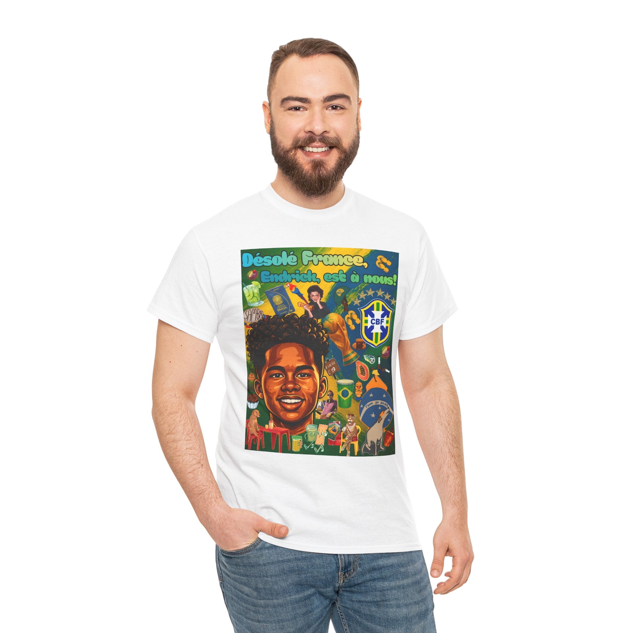 Unisex 100% Algodão OEKO-TEX®  | Brasil x França