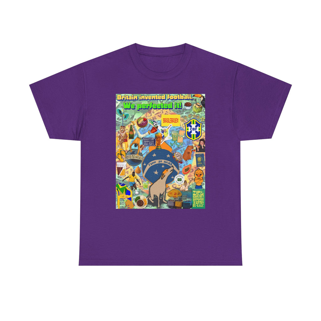 Unisex 100% Algodão OEKO-TEX®  | Brasil x Britain - O jogo nasceu lá, mas o Brasil o elevou a outro patamar!