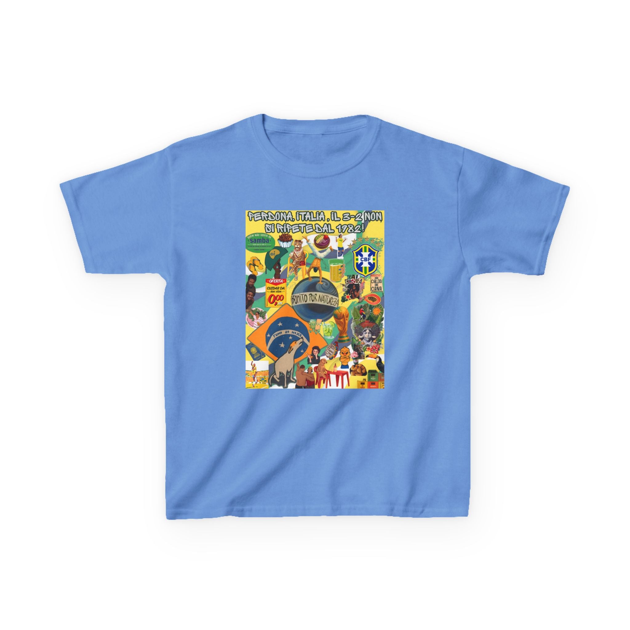 Unisex Kids 100% Algodão | Brasil x Itália