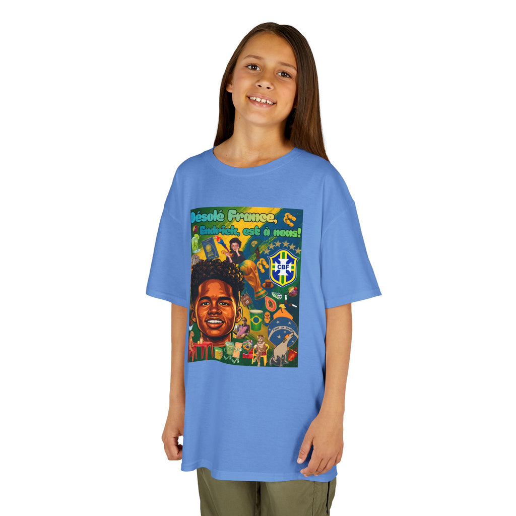 Unisex Kids 100% Algodão | Brasil x França