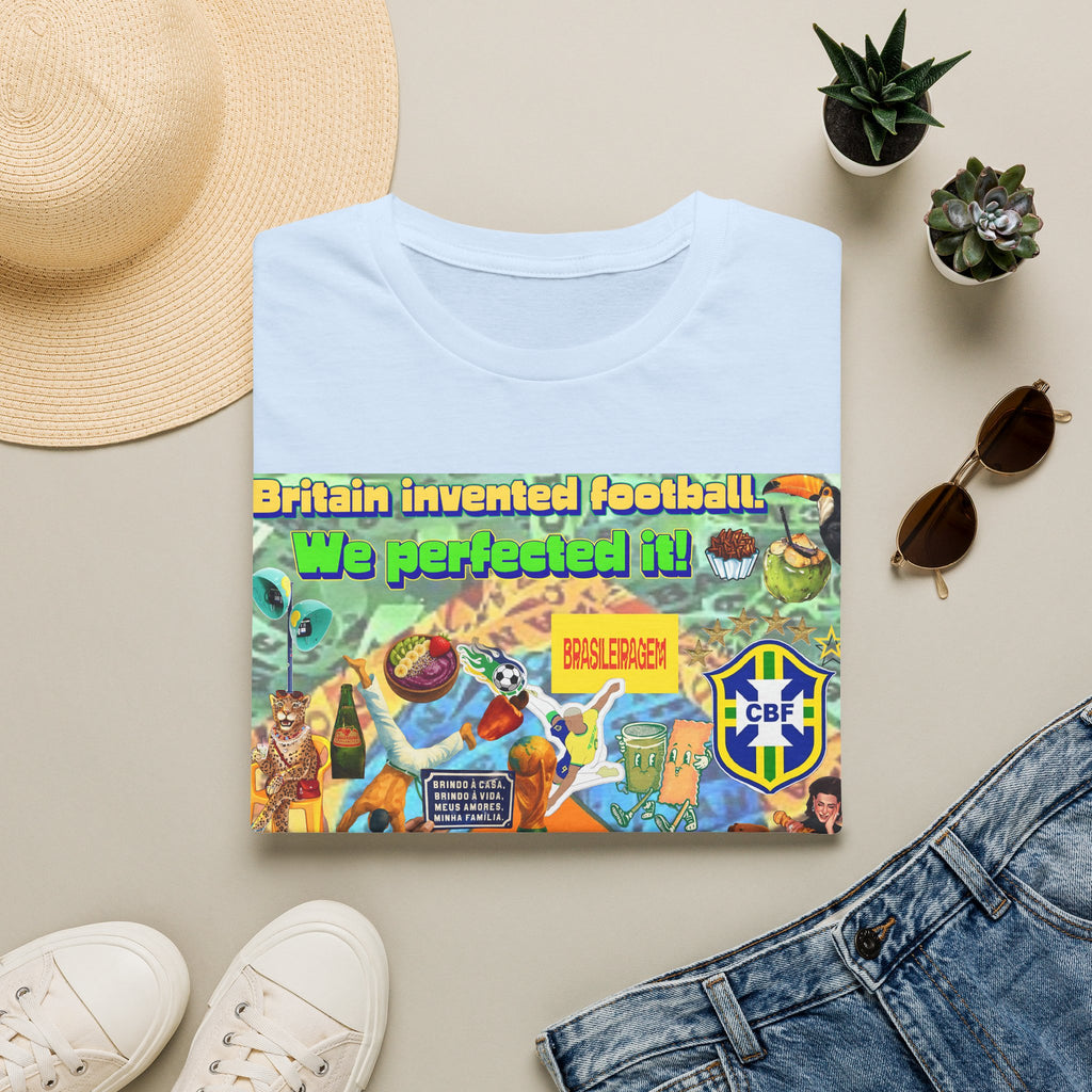 Unisex Graphic T-Shirt | Brasil x Britain - O jogo nasceu lá, mas o Brasil o elevou a outro patamar!