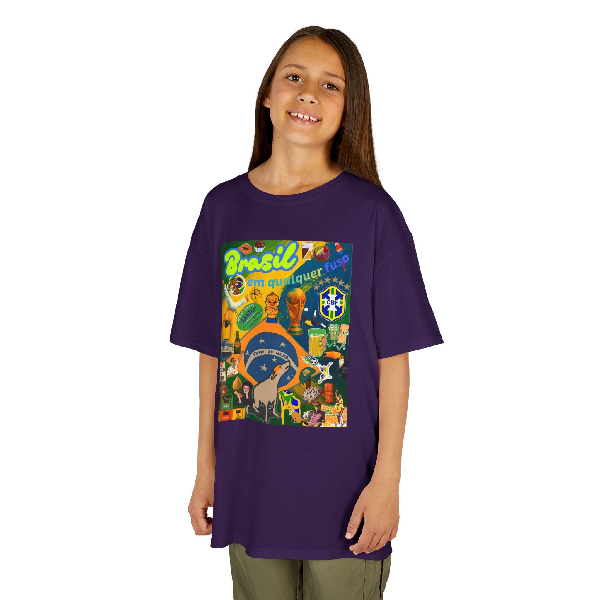 Unisex Kids 100% Algodão | Brasil em qualquer fuso!