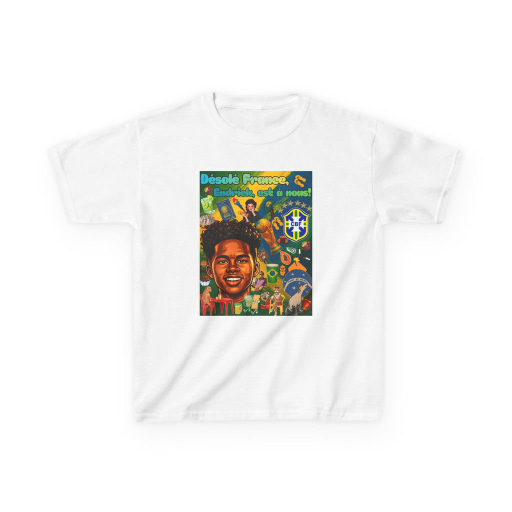 Unisex Kids 100% Algodão | Brasil x França