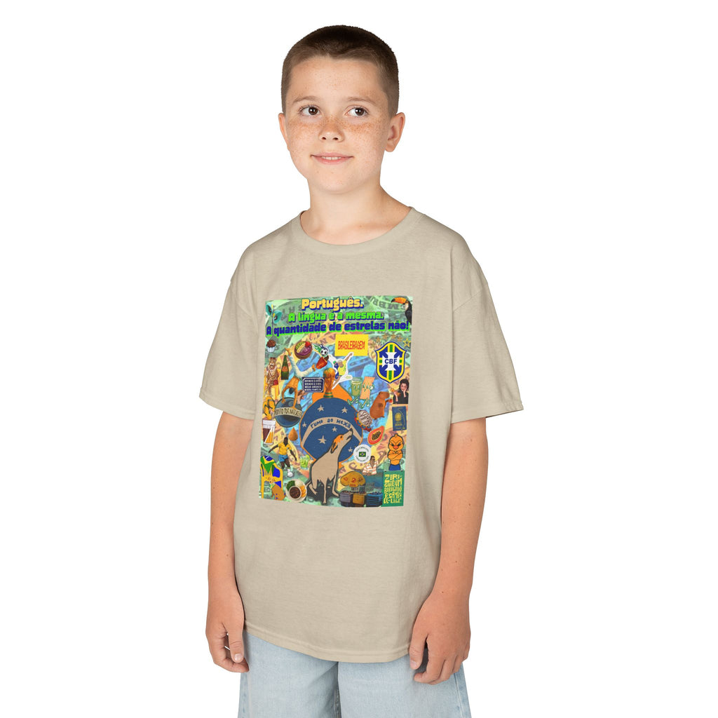 Unisex Kids 100% Algodão | Brasil x Portugal