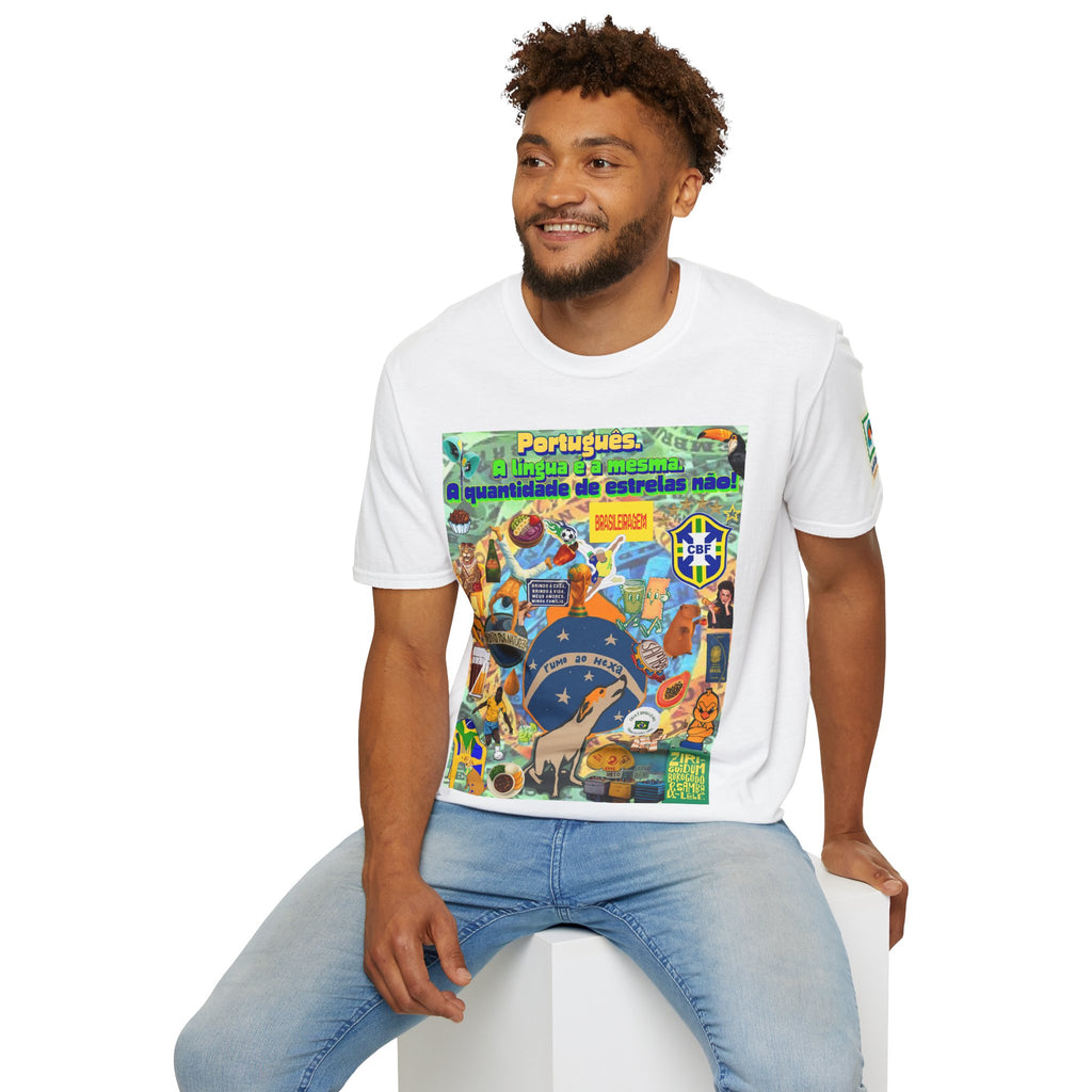Unisex Graphic T-Shirt | Brasil x Portugal- Quantidade de estrelas!