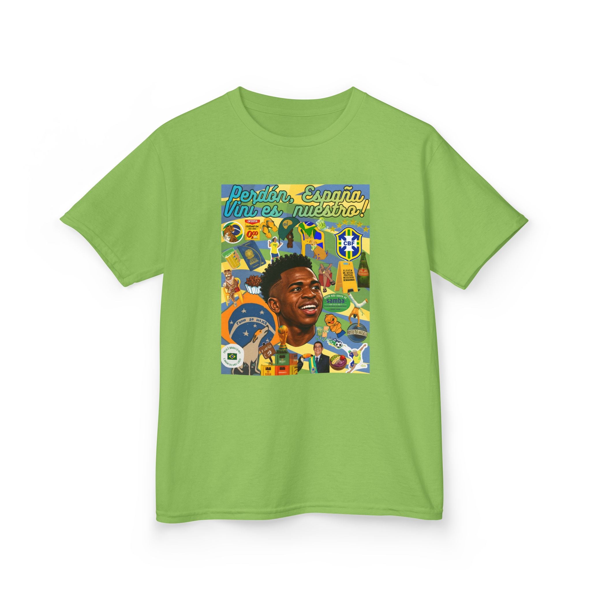 Unisex Kids 100% Algodão | Brasil x Espanha