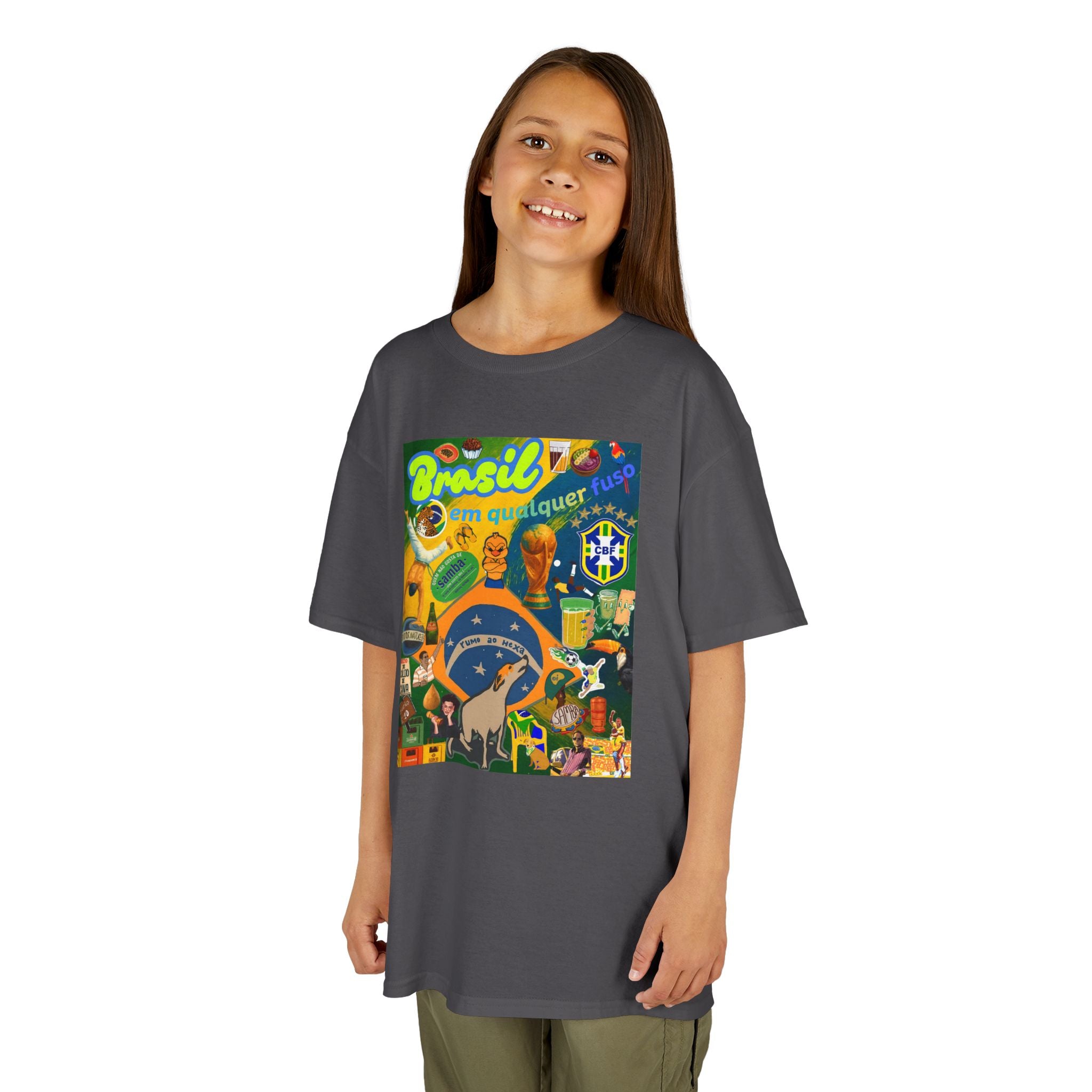 Unisex Kids 100% Algodão | Brasil em qualquer fuso!