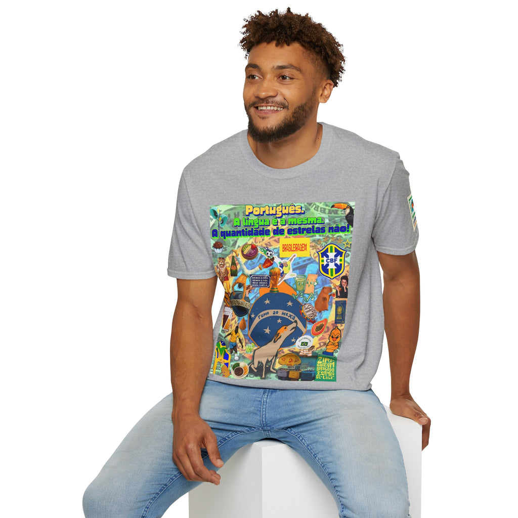 Unisex Graphic T-Shirt | Brasil x Portugal- Quantidade de estrelas!