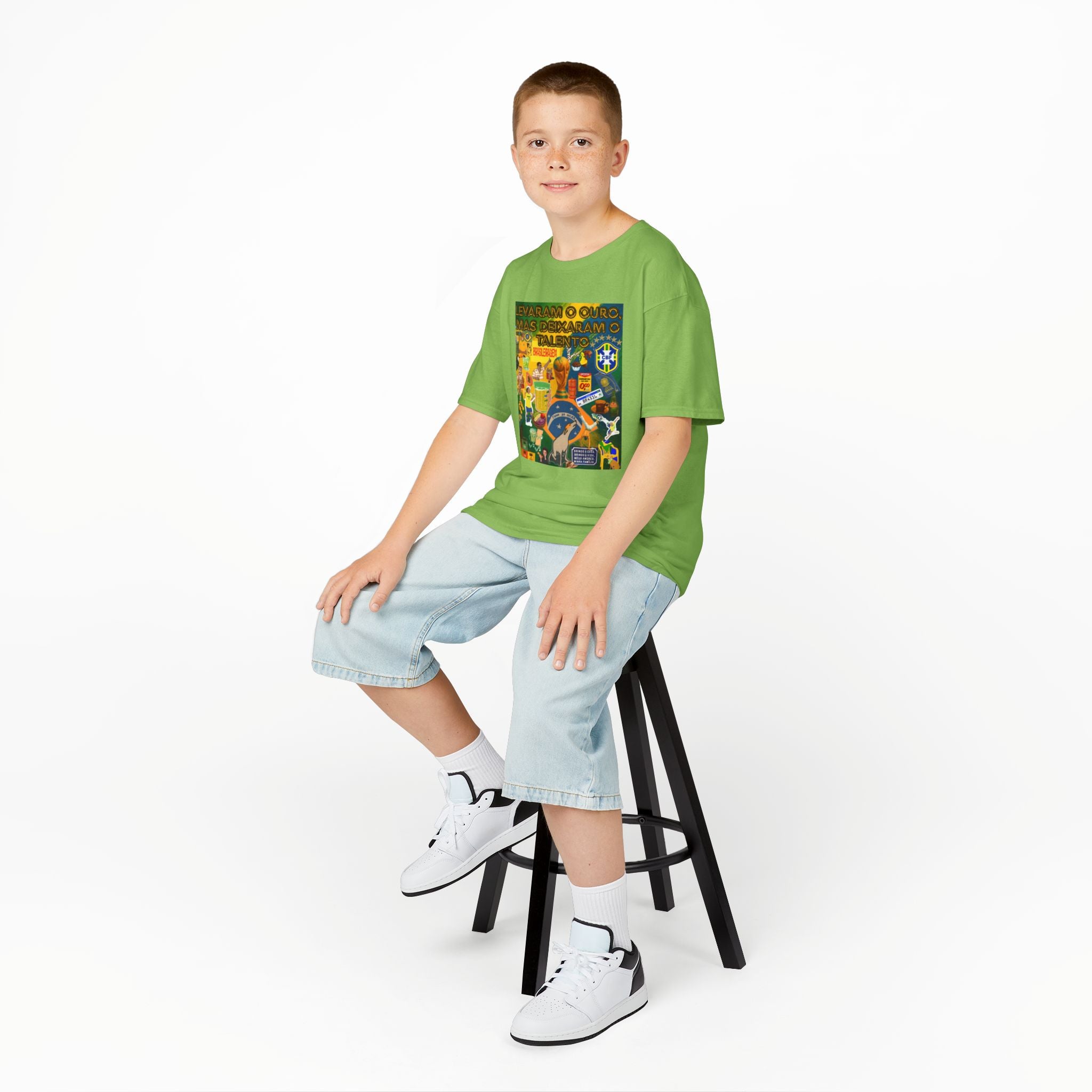 Unisex Kids 100% Algodão | Brasil x Portugal