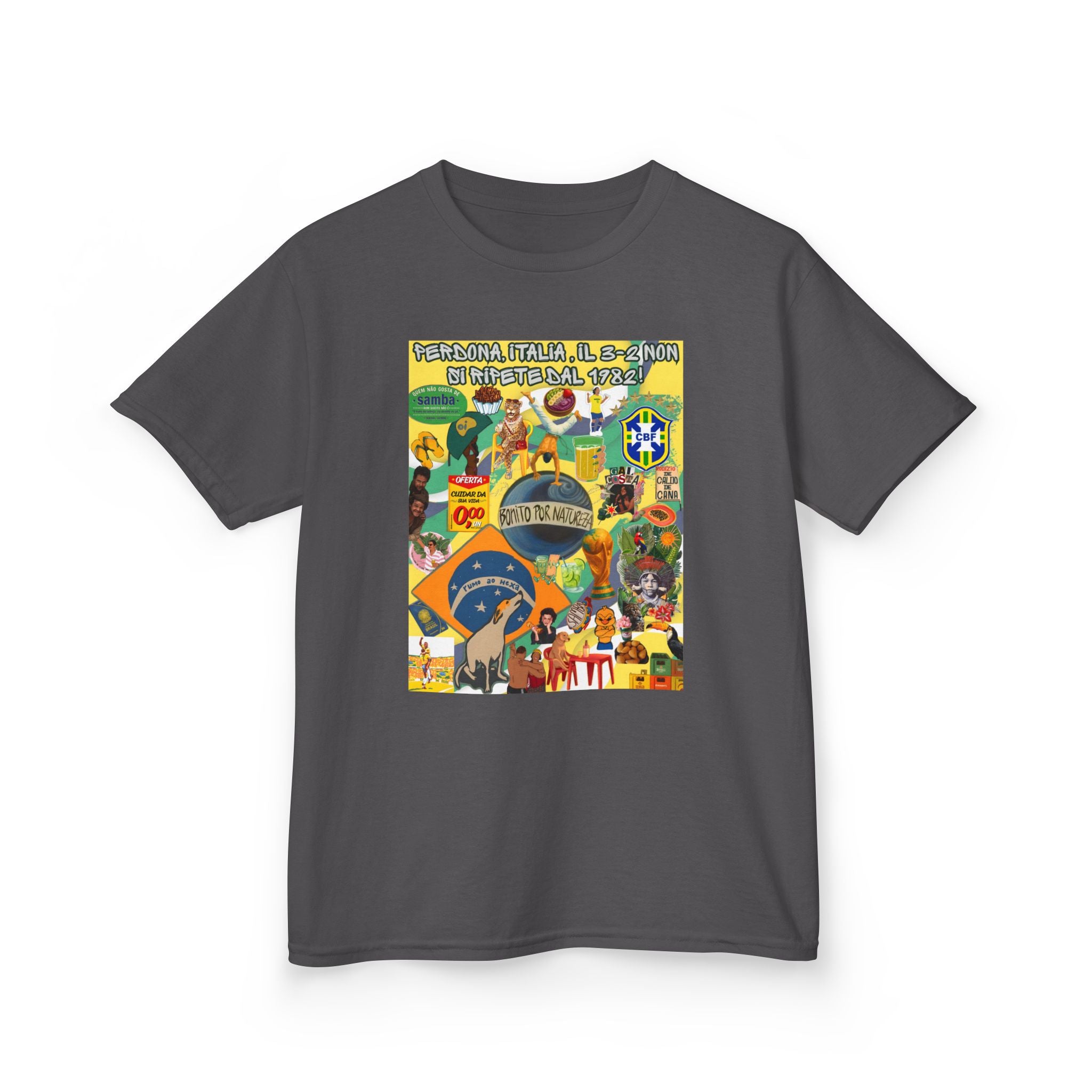 Unisex Kids 100% Algodão | Brasil x Itália