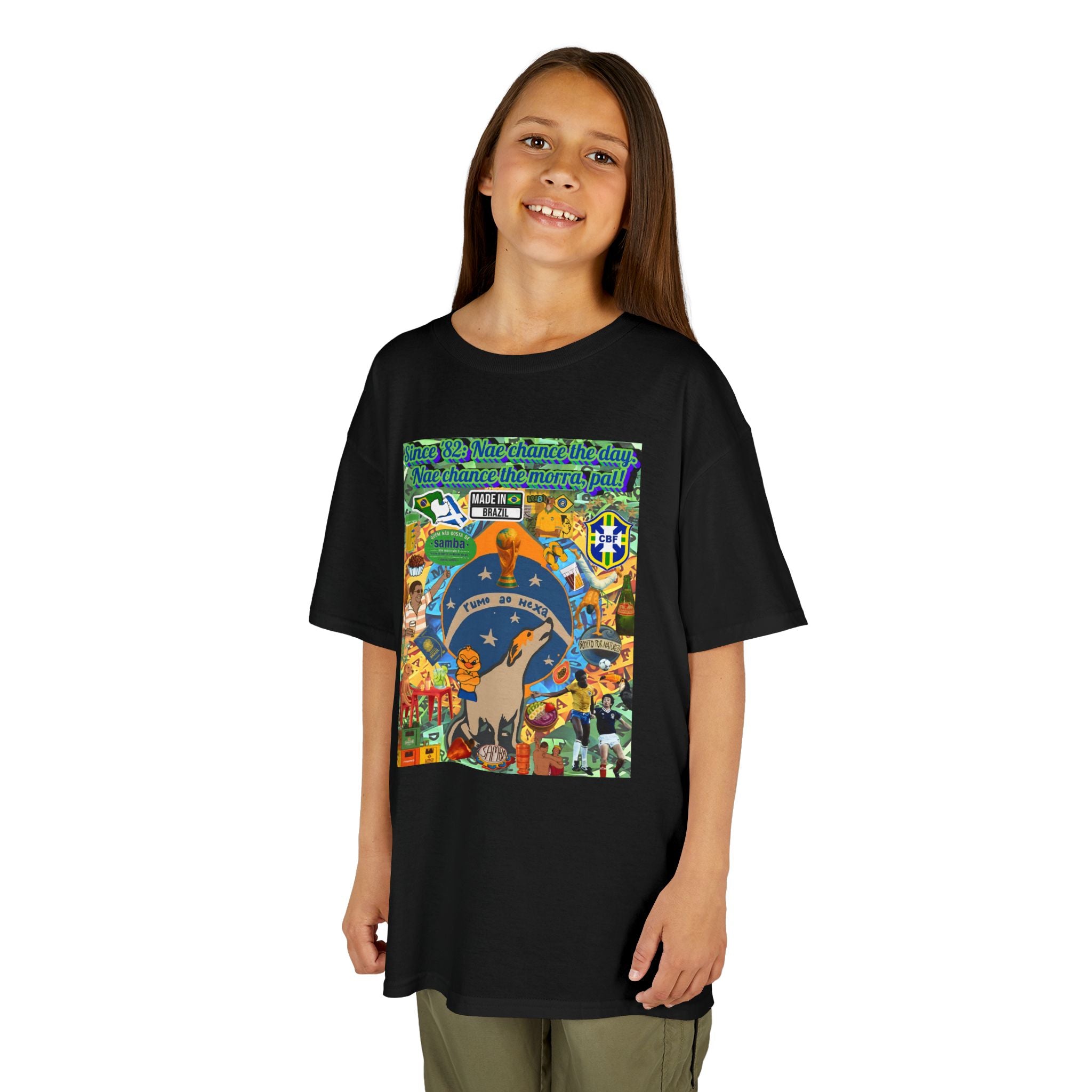 Unisex Kids 100% Algodão- Brasil x Escócia