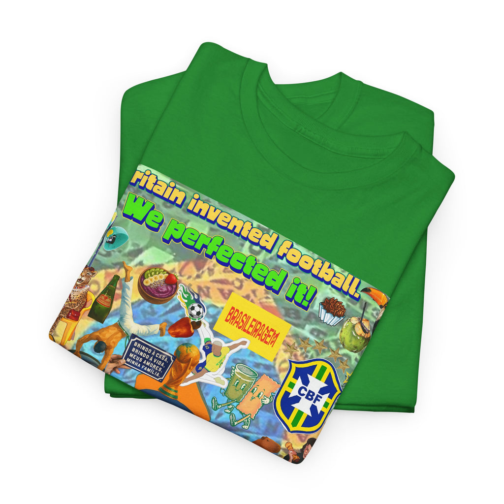 Unisex 100% Algodão OEKO-TEX®  | Brasil x Britain - O jogo nasceu lá, mas o Brasil o elevou a outro patamar!