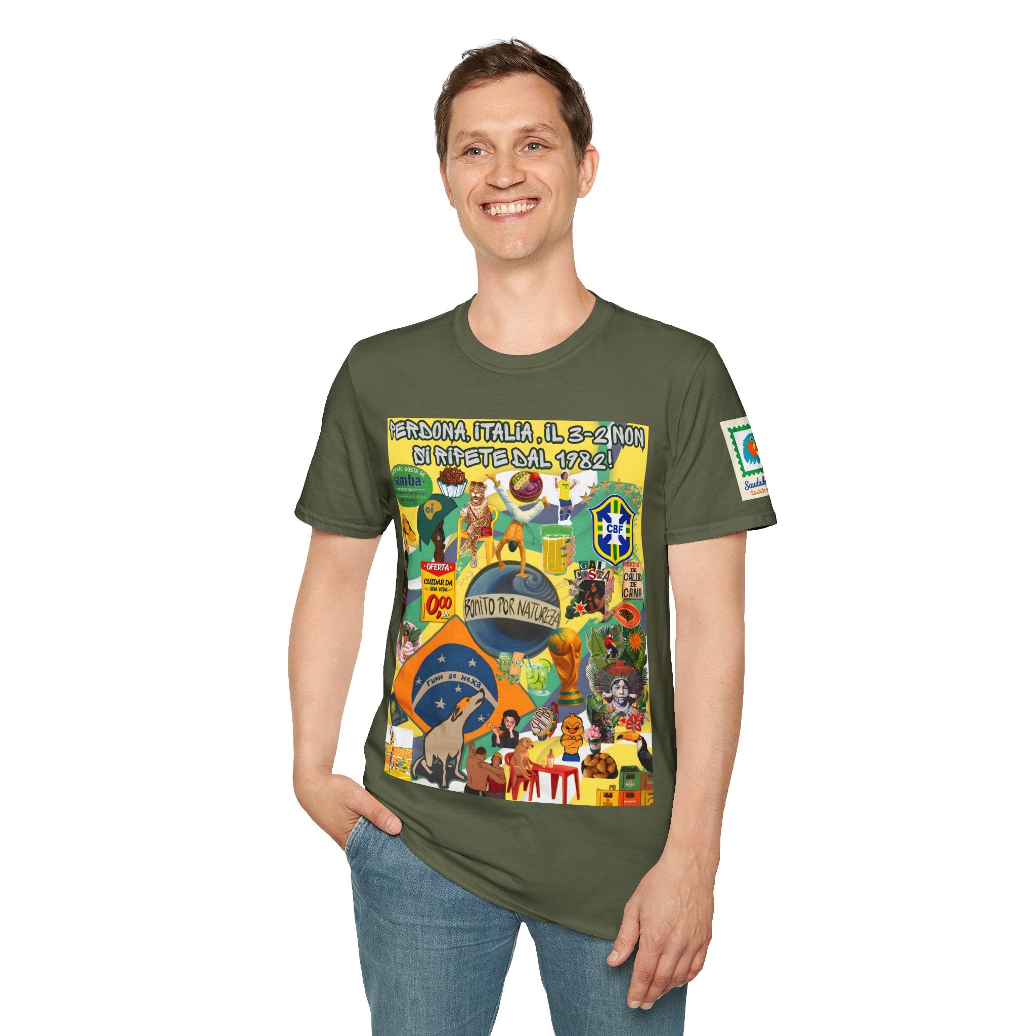 Unisex Graphic T-Shirt | Brasil x Itália