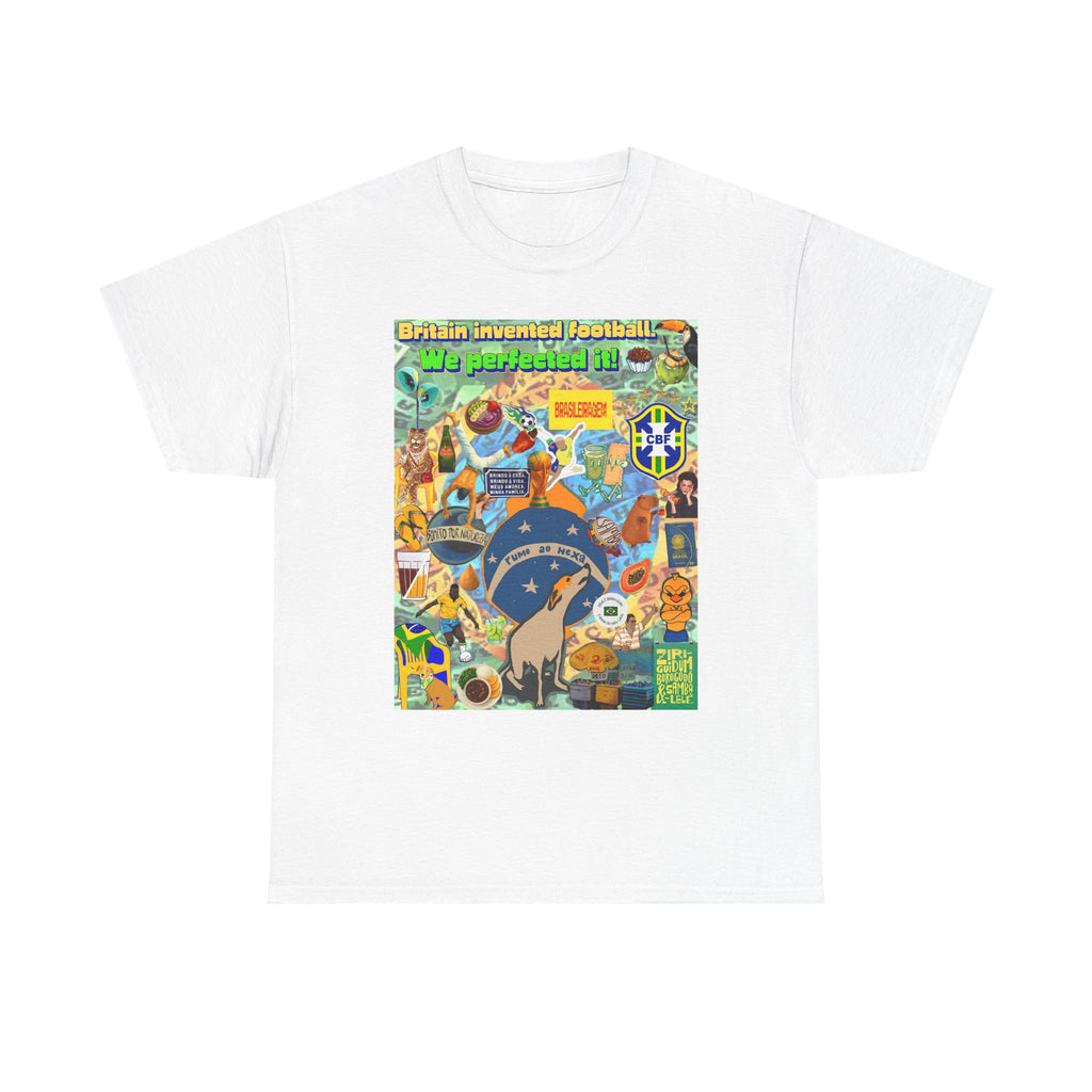 Unisex 100% Algodão OEKO-TEX®  | Brasil x Britain - O jogo nasceu lá, mas o Brasil o elevou a outro patamar!